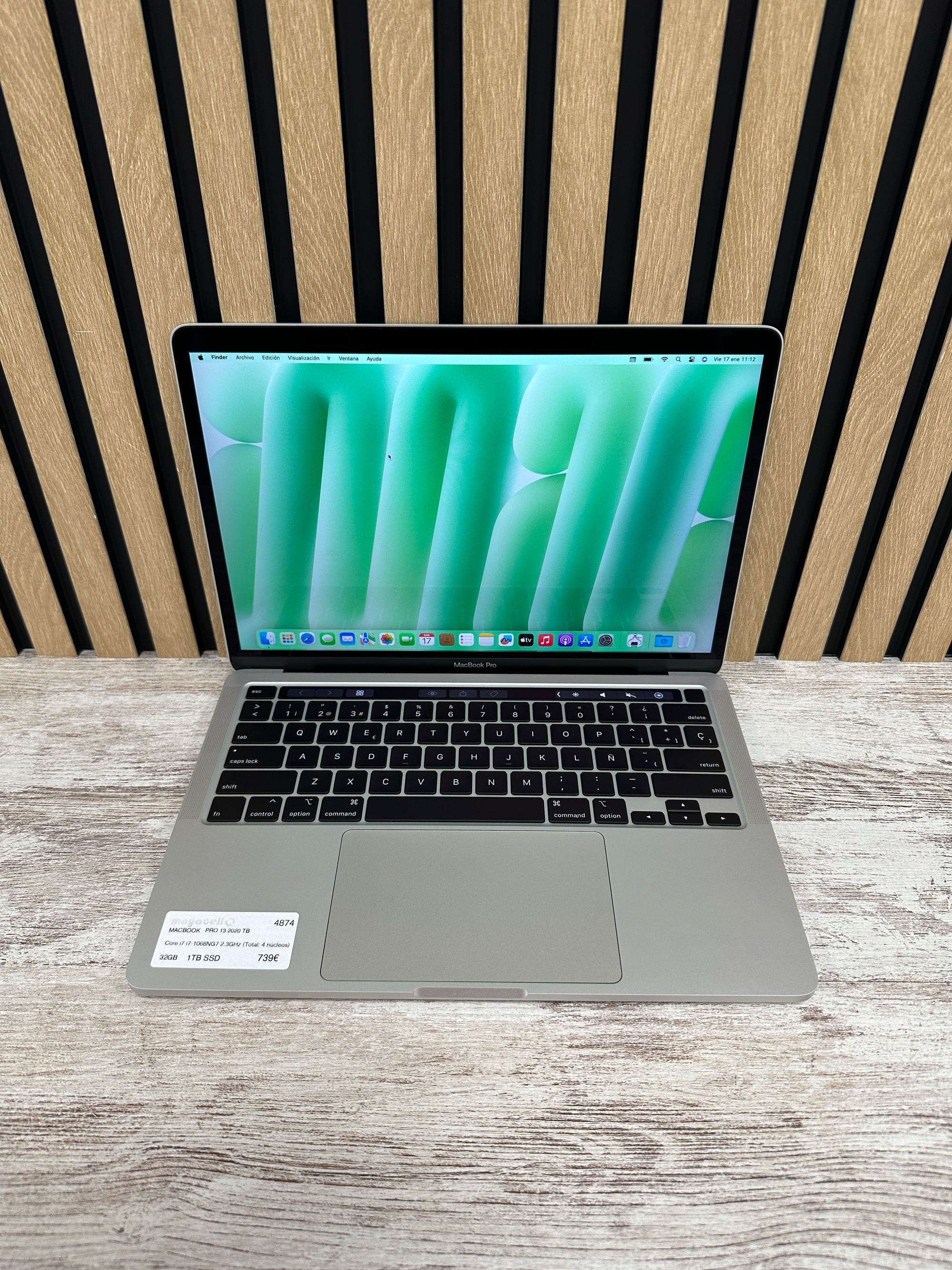 MacBook Pro 13" 2020 TB i7 32gb 1tb SSD