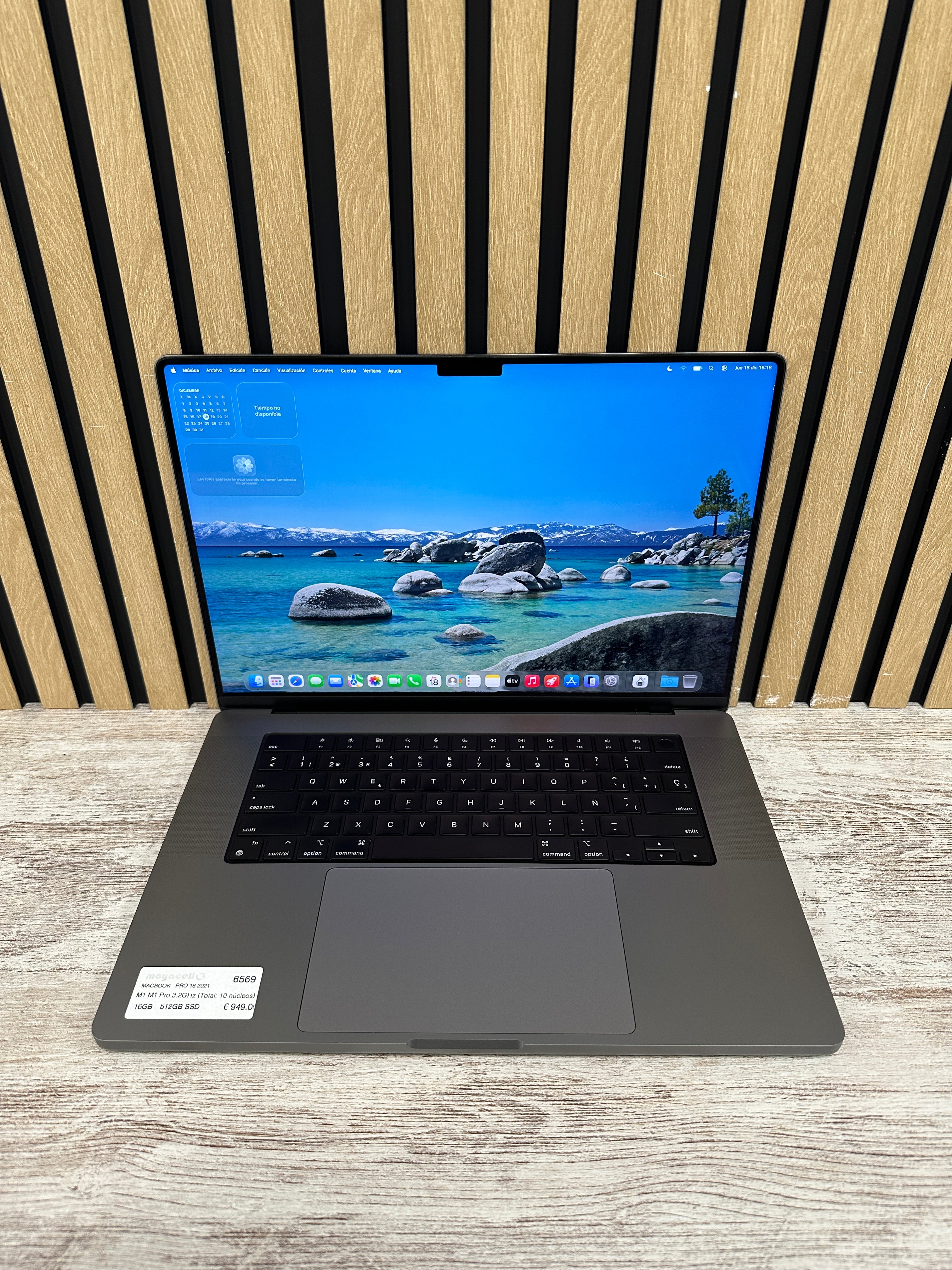 MacBook Pro 16" 2021 M1 PRO 16gb 512gb SSD