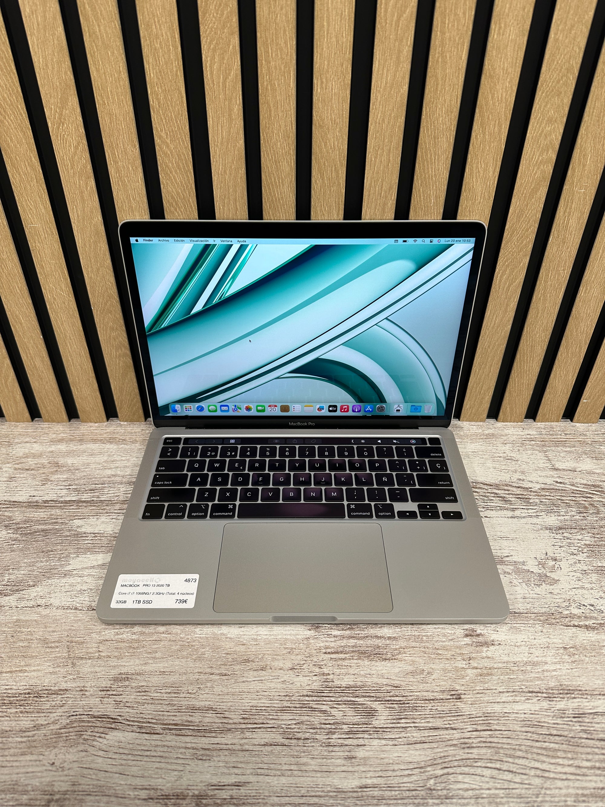 MacBook Pro 13" 2020 TB i7 32gb 1tb SSD