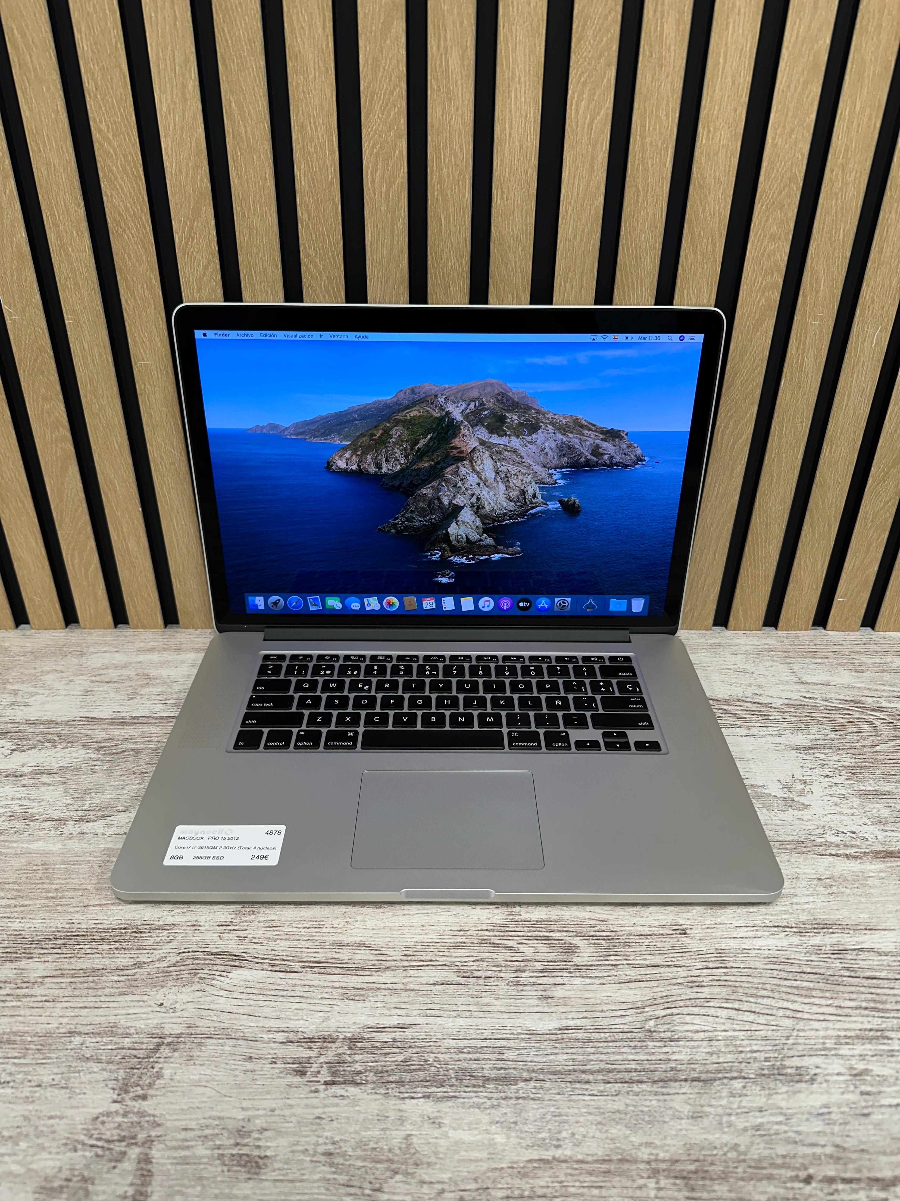 MacBook Pro 15" 2012 i7 8gb 256gb SSD