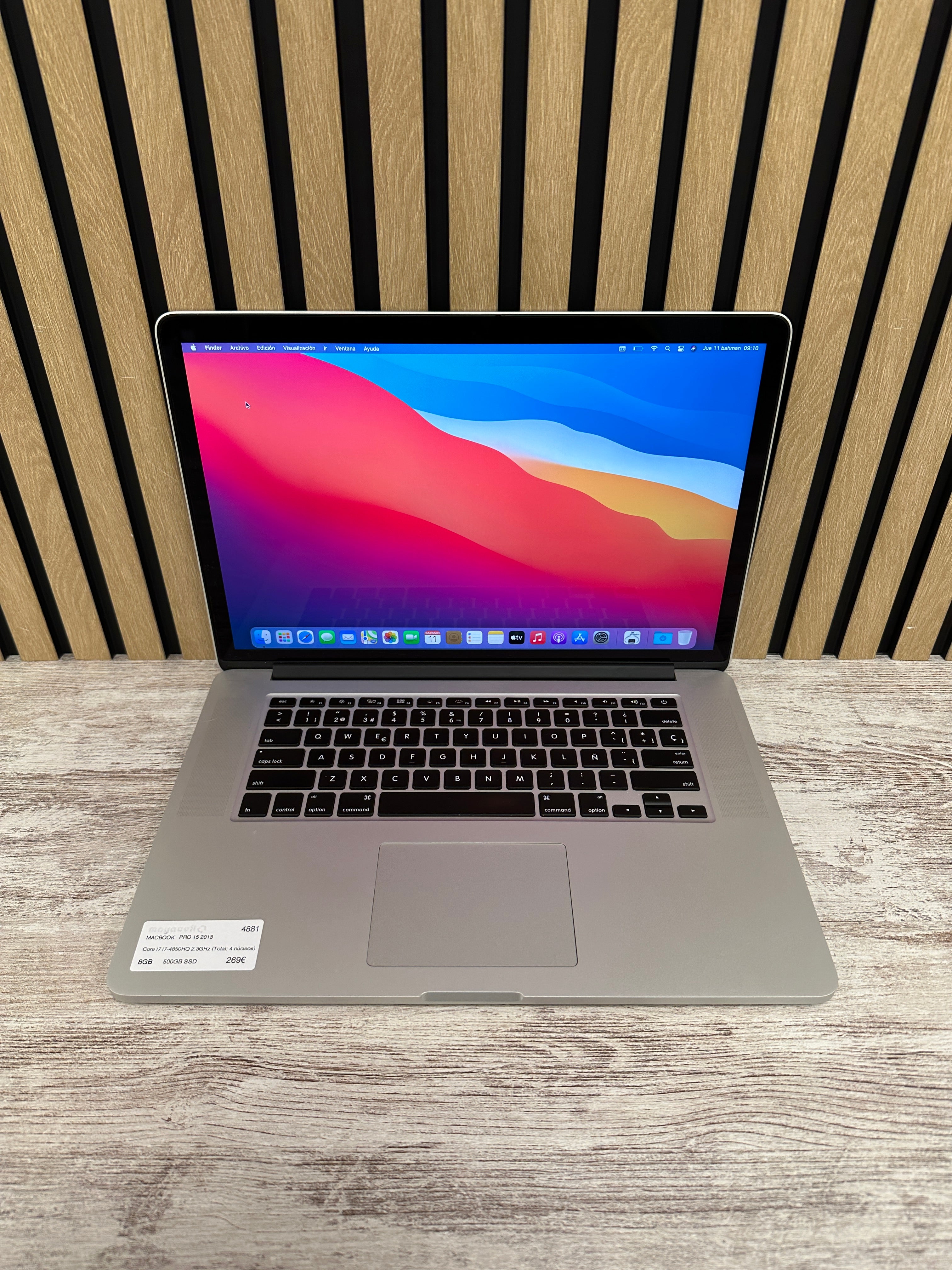 MacBook Pro 15" 2013 i7 8gb 500gb SSD