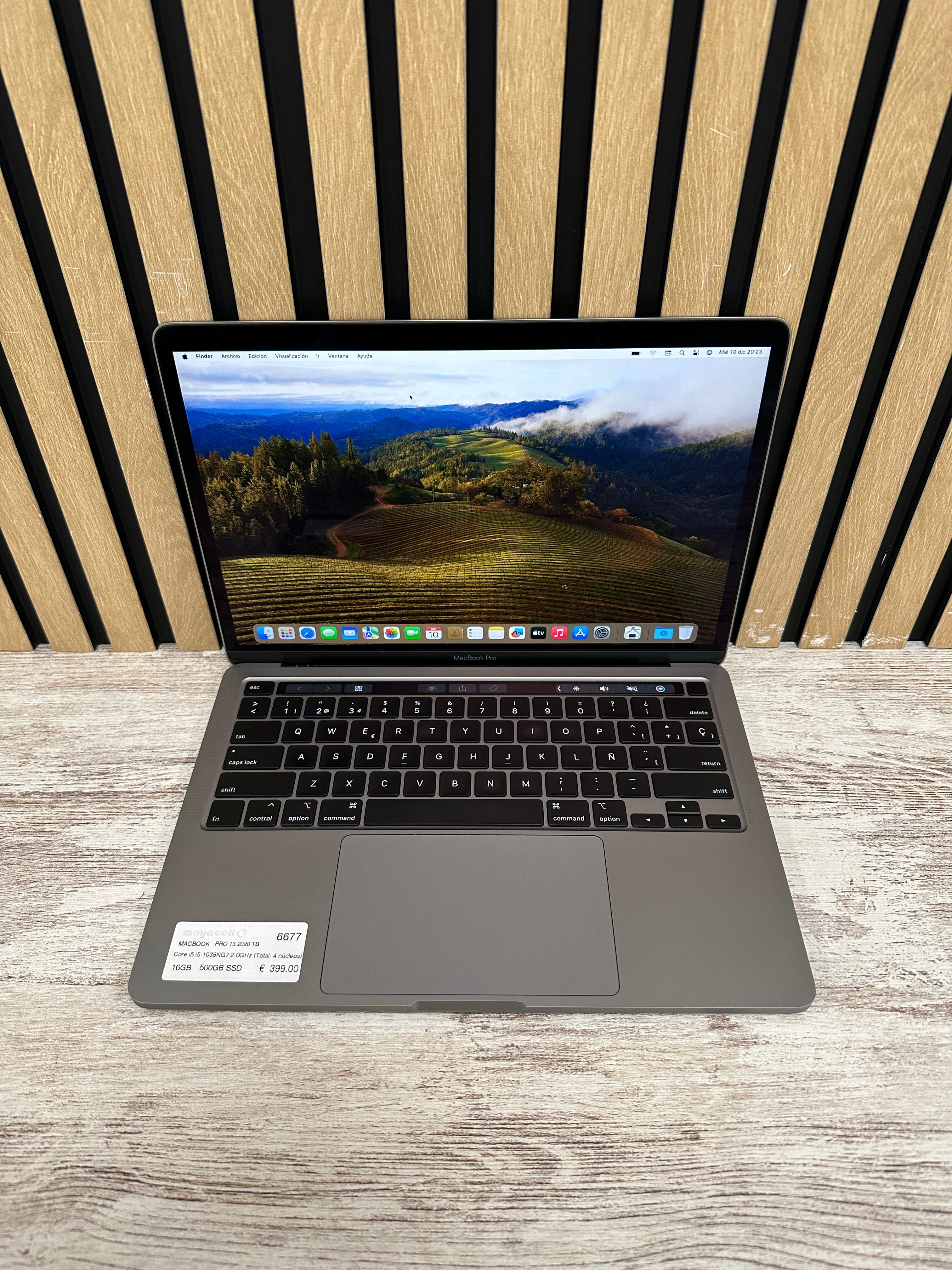 MacBook Pro 13" 2020 TB i5 16gb 500gb SSD