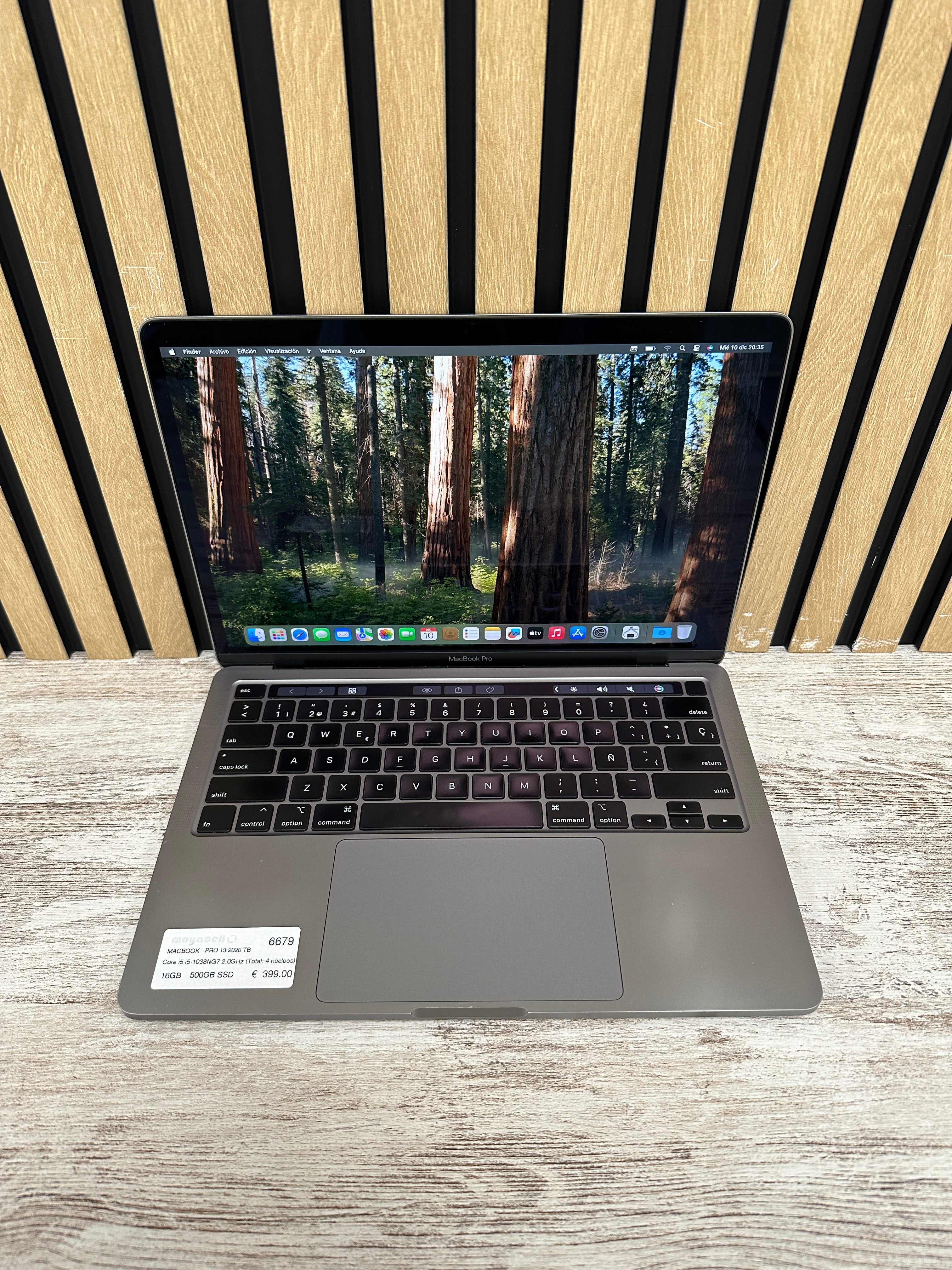 MacBook Pro 13" 2020 TB i5 16gb 500gb SSD