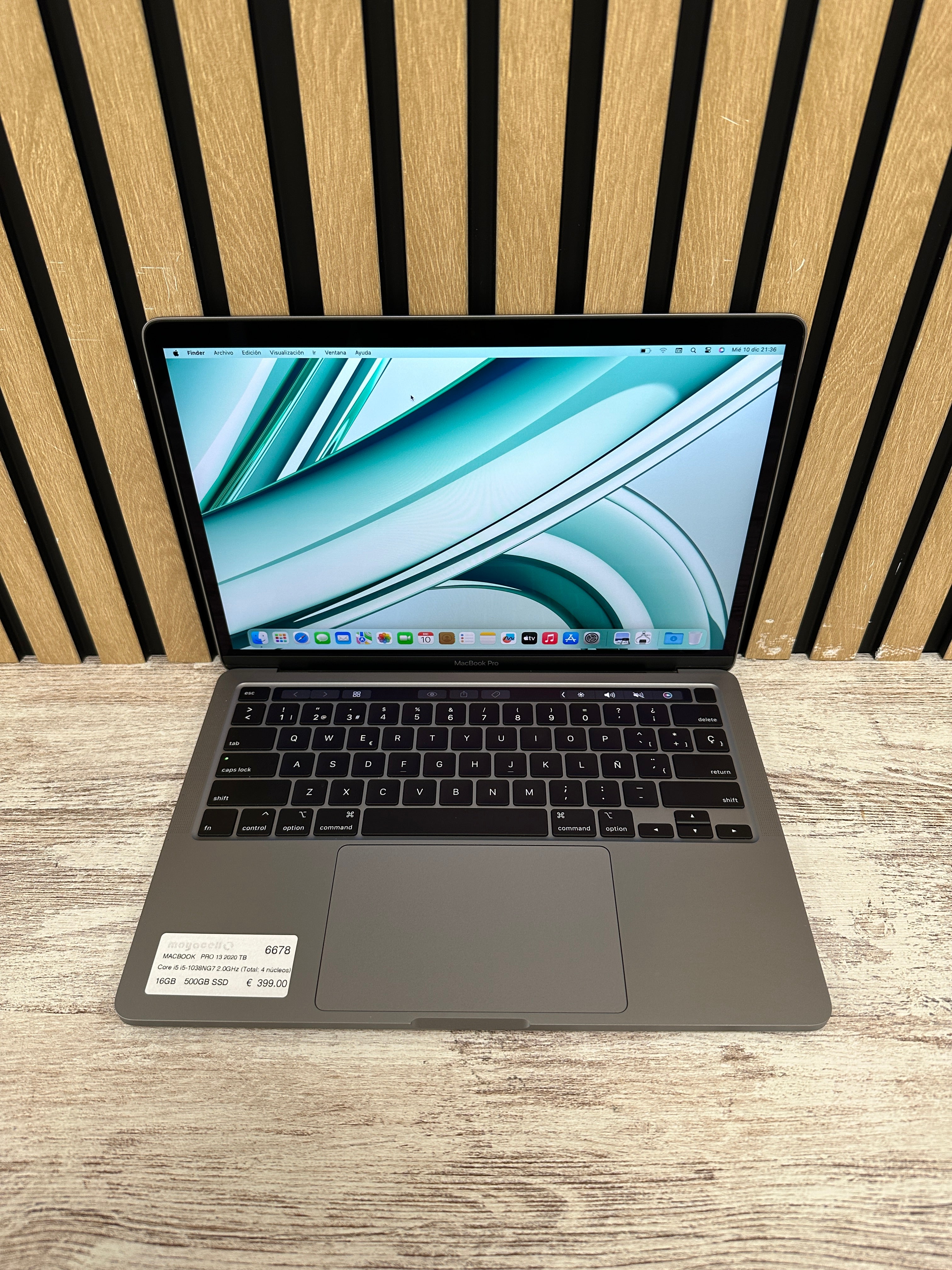 MacBook Pro 13" 2020 TB i5 16gb 500gb SSD