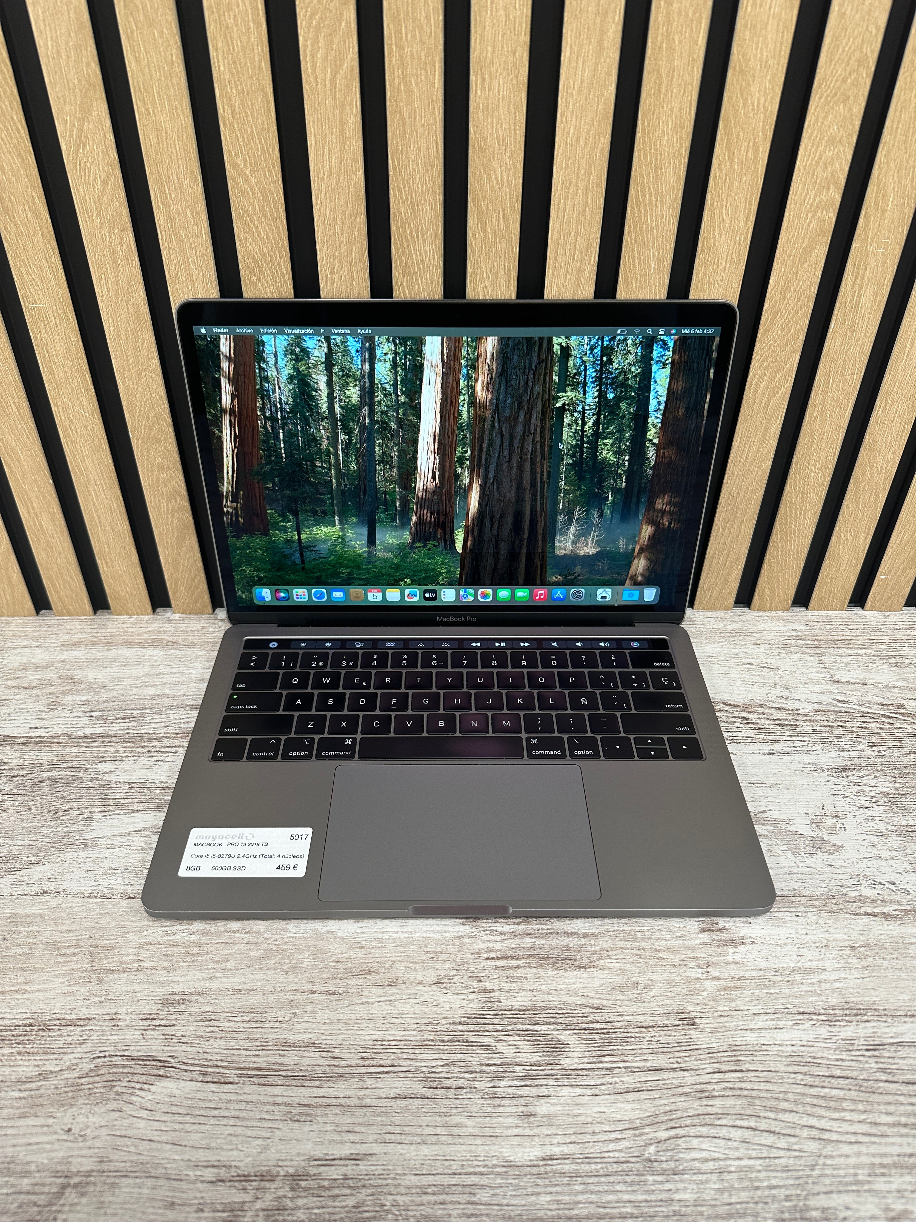 MacBook Pro 13" 2019 TB i5 8gb 500gb SSD