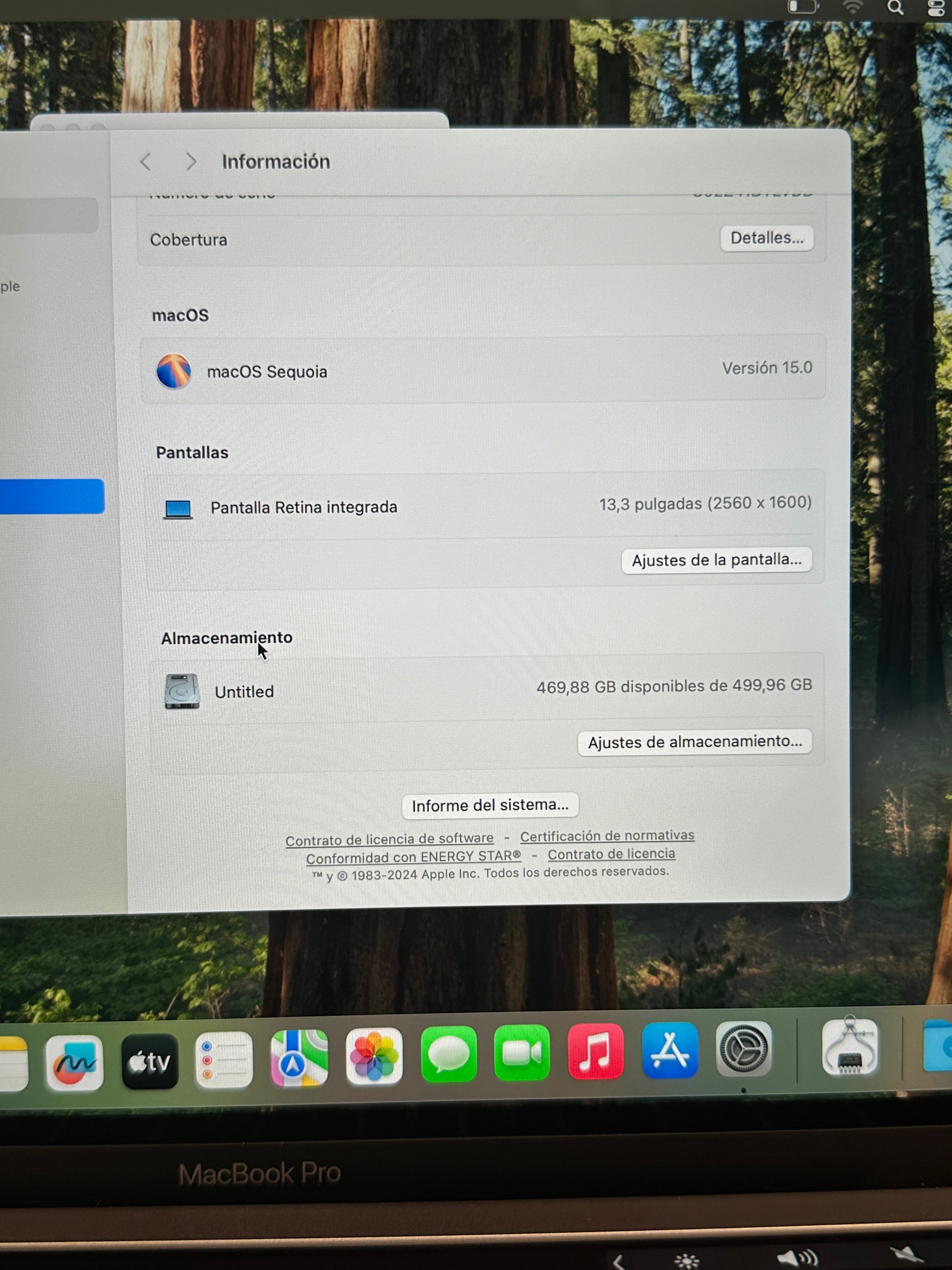 MacBook Pro 13" 2019 TB i5 8gb 500gb SSD