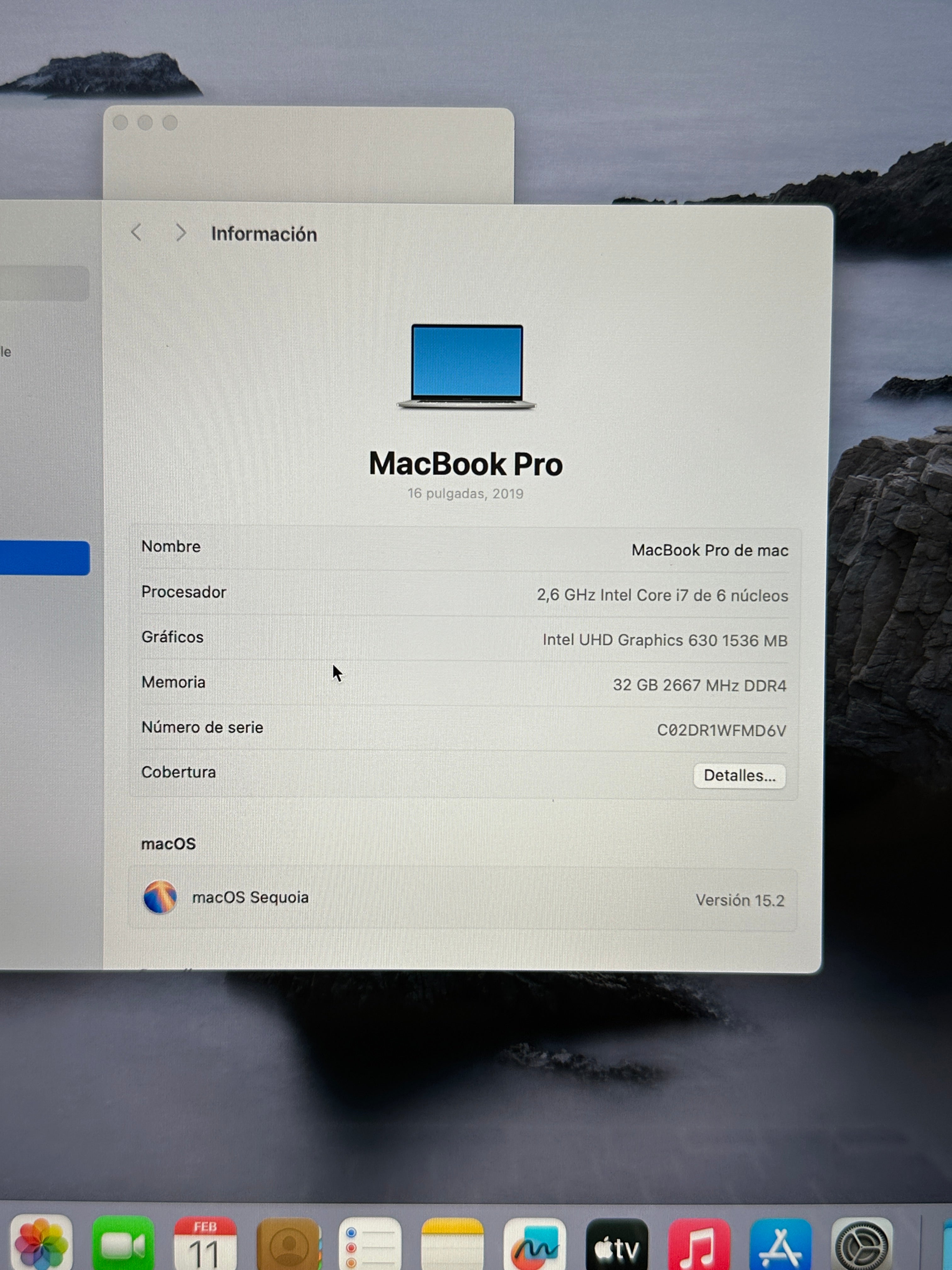 MacBook Pro 16" 2019 i7 32gb 512gb SSD