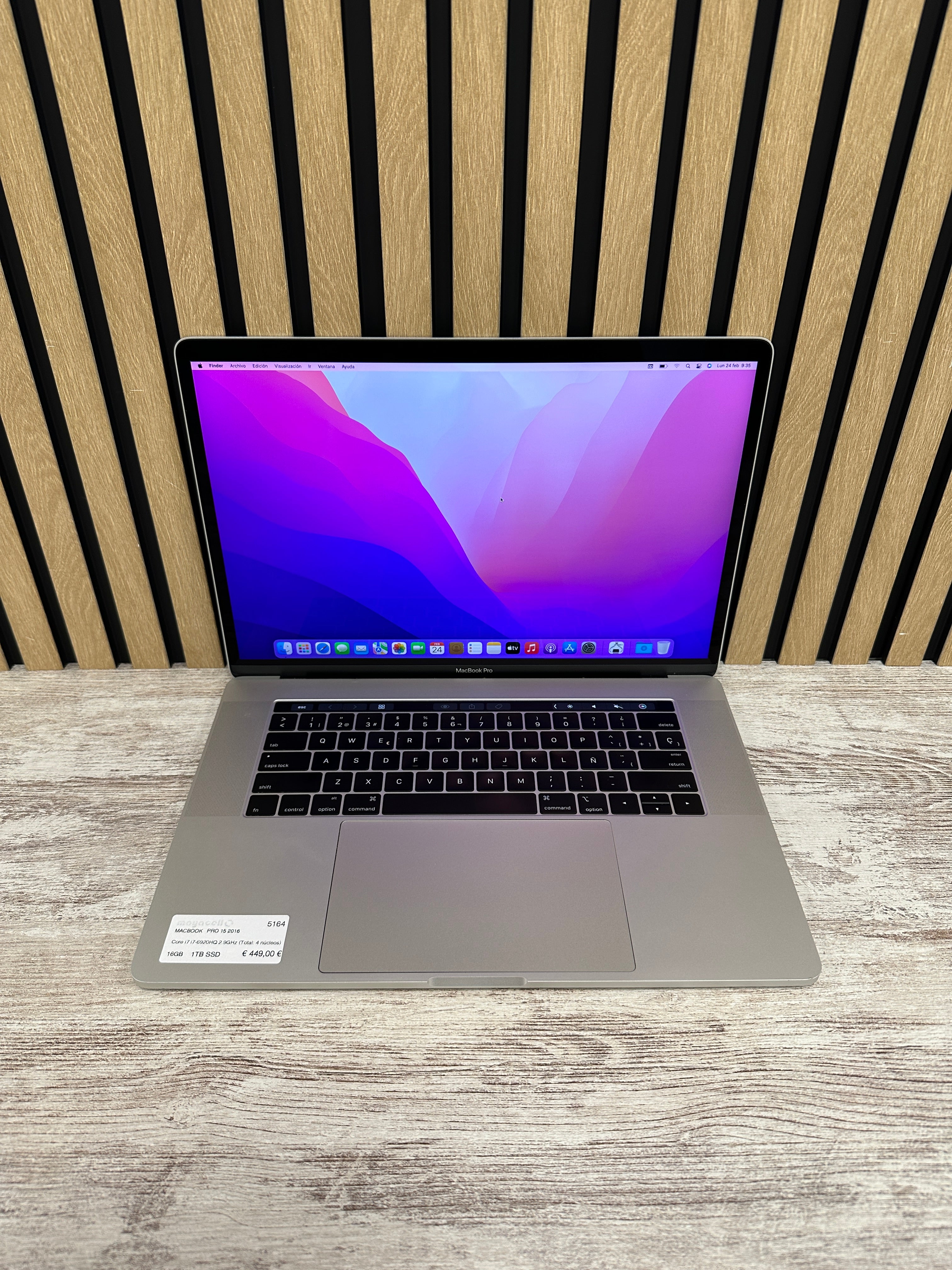 MacBook Pro 15" 2016 i7 16gb 1tb SSD