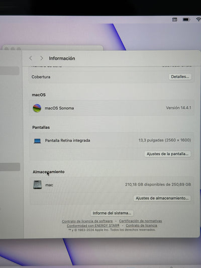 MacBook Pro 13" 2018 TB i5 16gb 256gb SSD