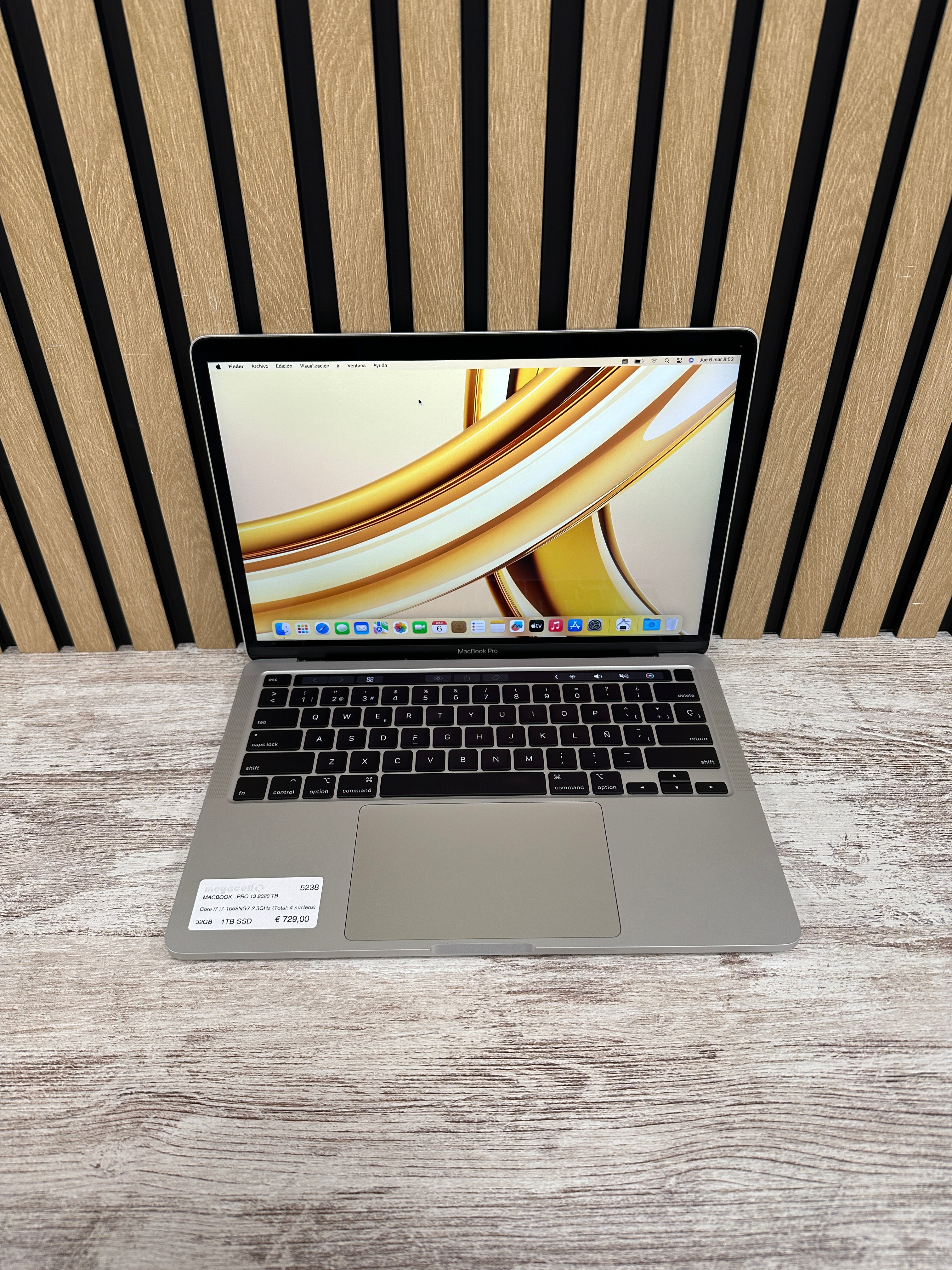 MacBook Pro 13" 2020 TB i7 32gb 1tb SSD