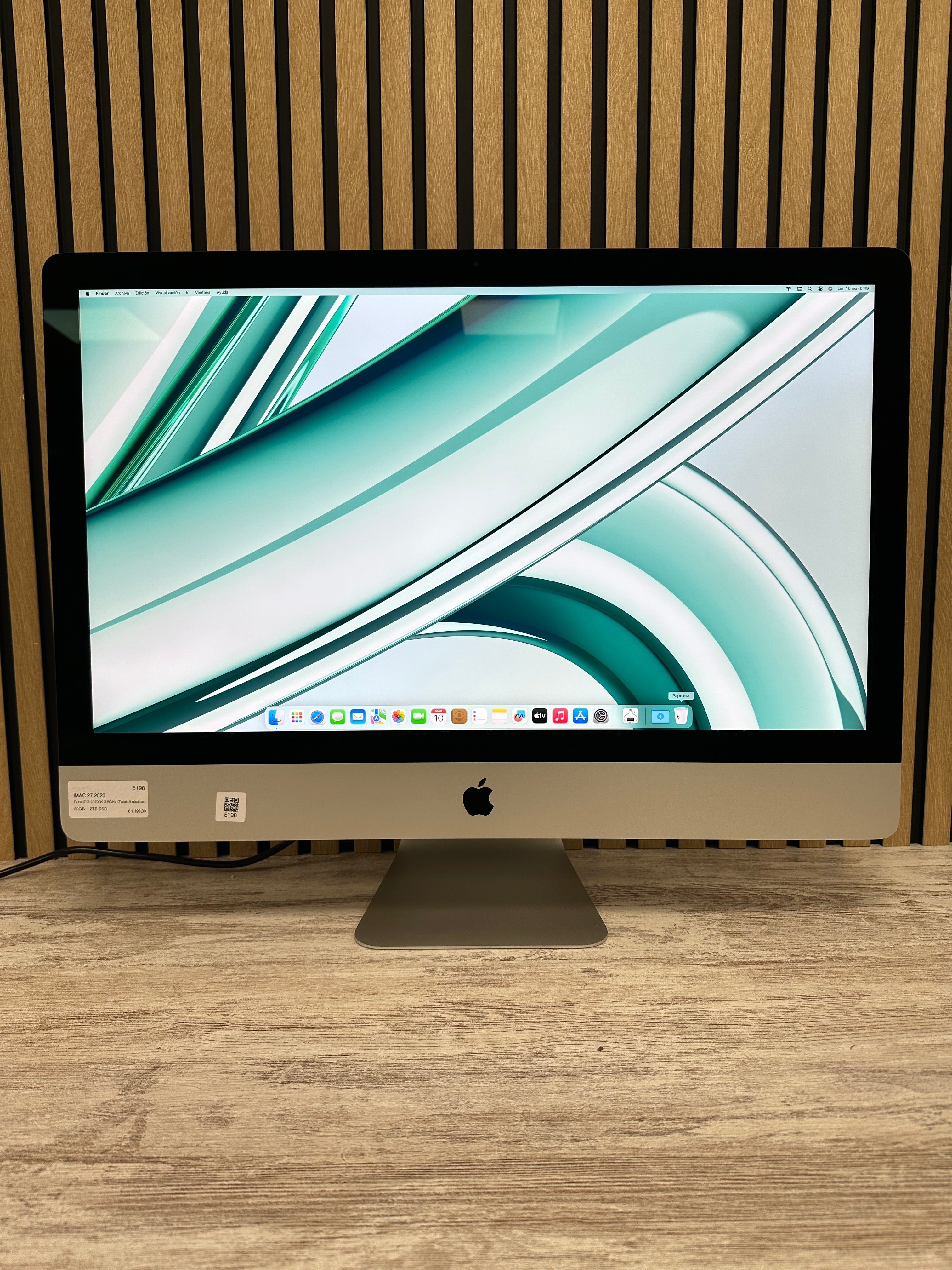 Imac 27" 2020 i7 32gb 2tb SSD