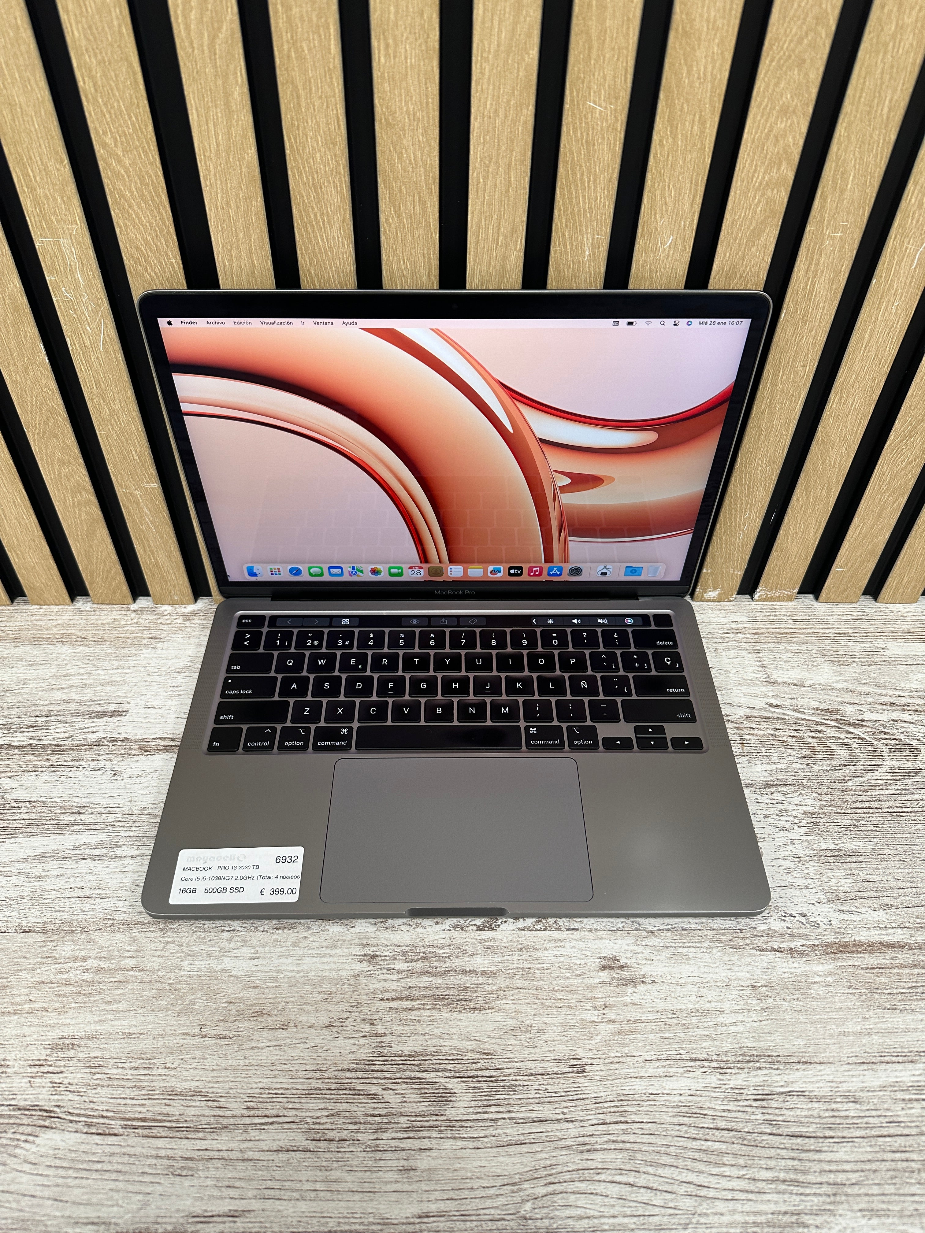 MacBook Pro 13" 2020 TB i5 16gb 500gb SSD