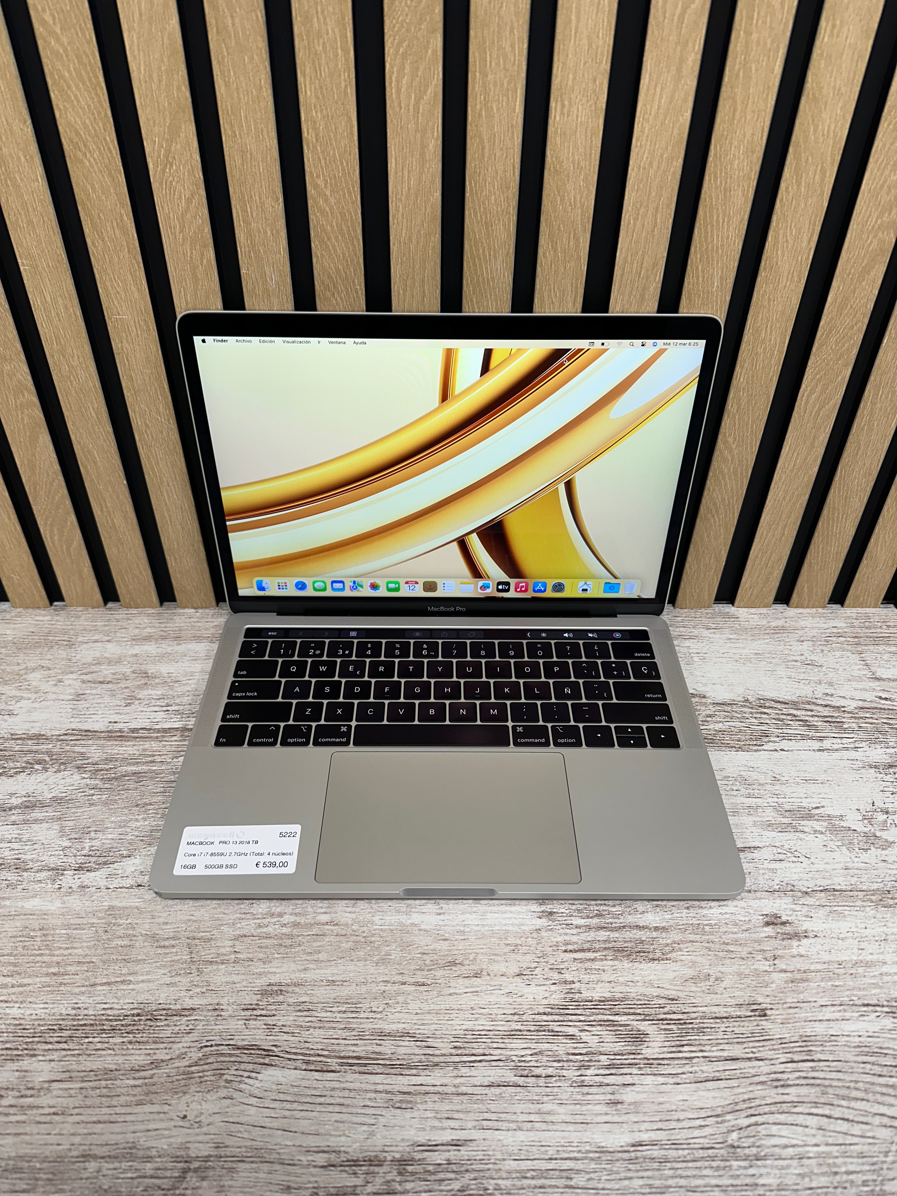 MacBook Pro 13" 2018 TB i7 16gb 500gb SSD