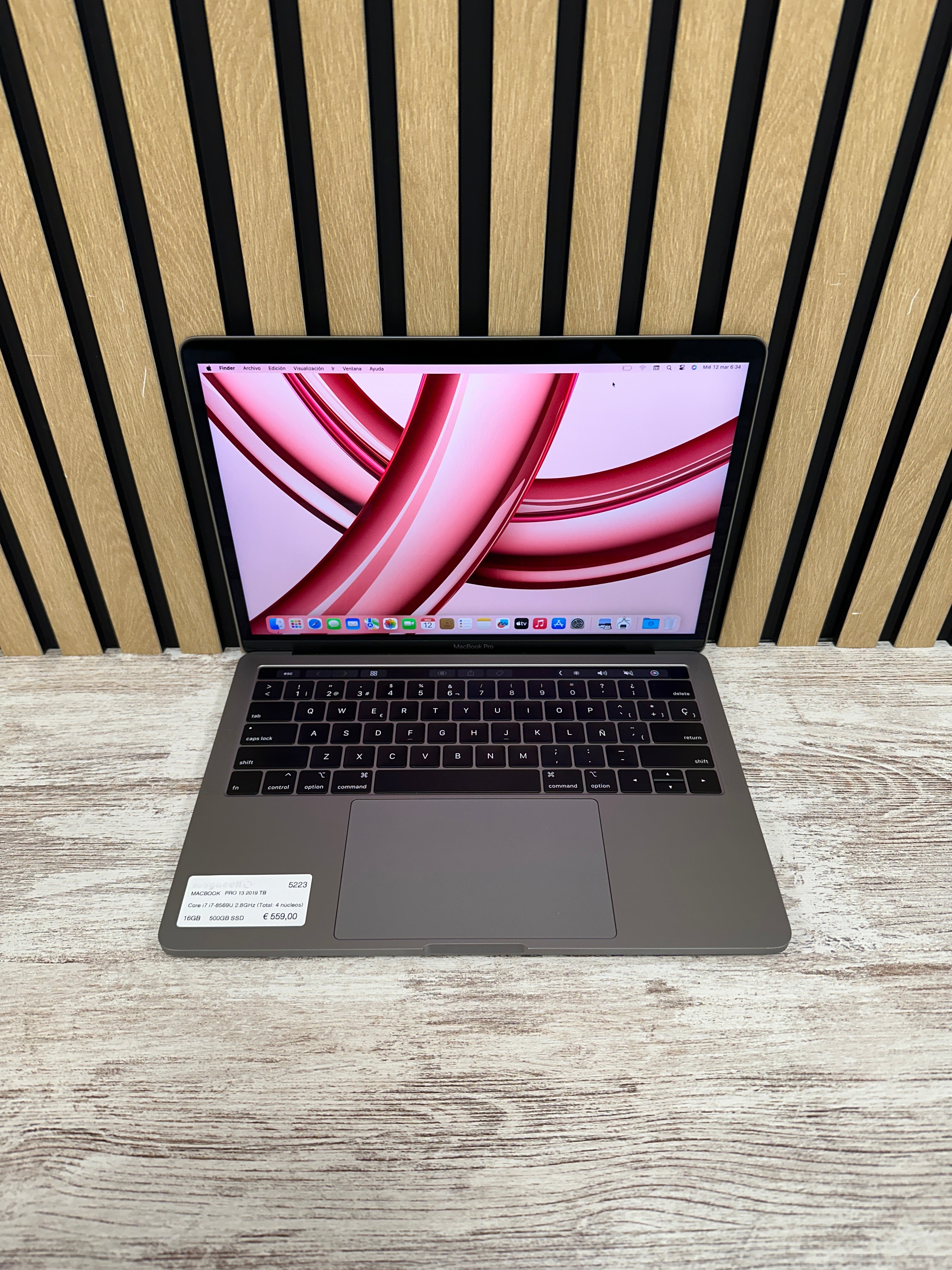 MacBook Pro 13" 2019 TB i7 16gb 500gb SSD