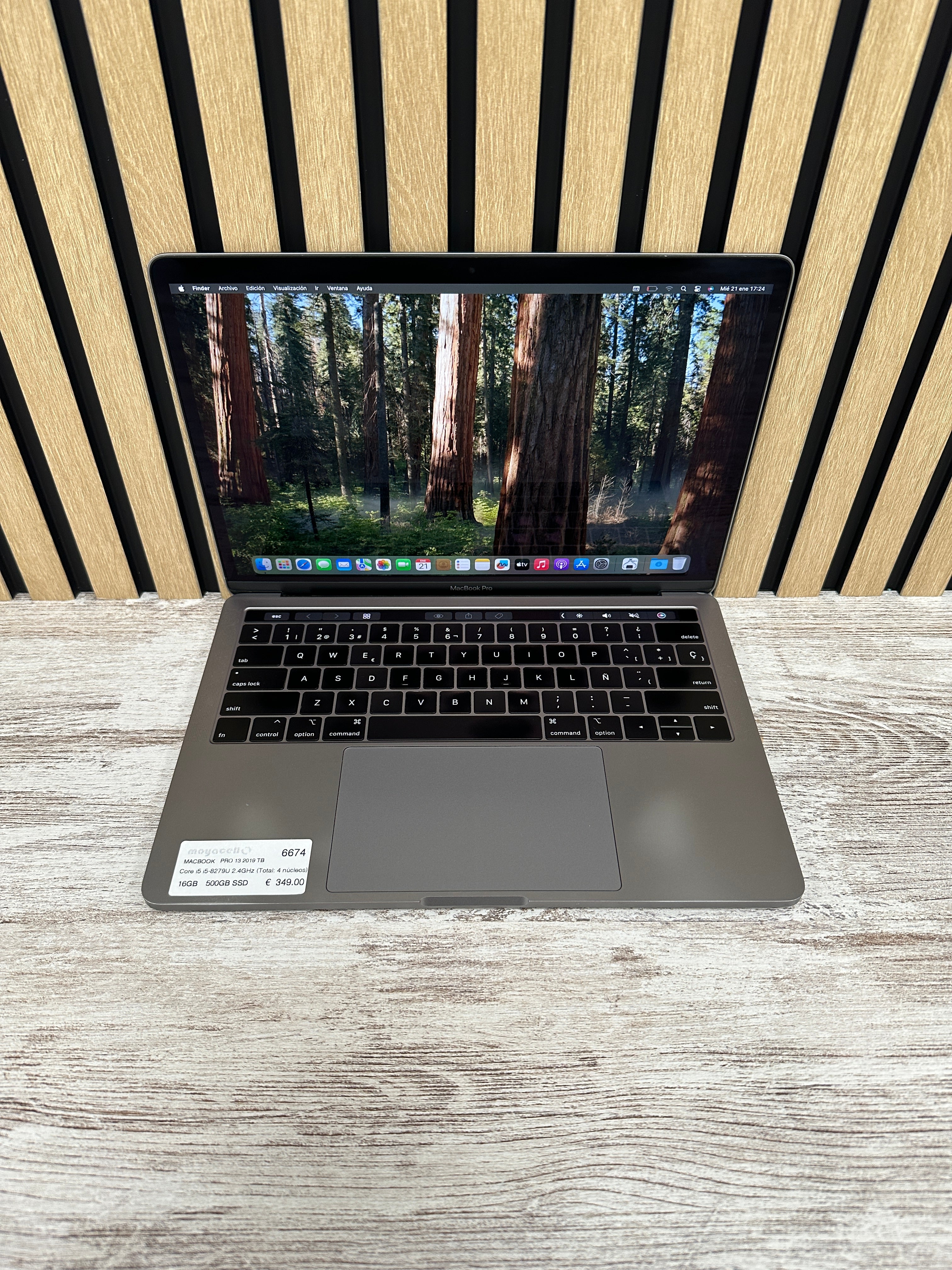 MacBook Pro 13" 2019 TB i5 16gb 500gb SSD