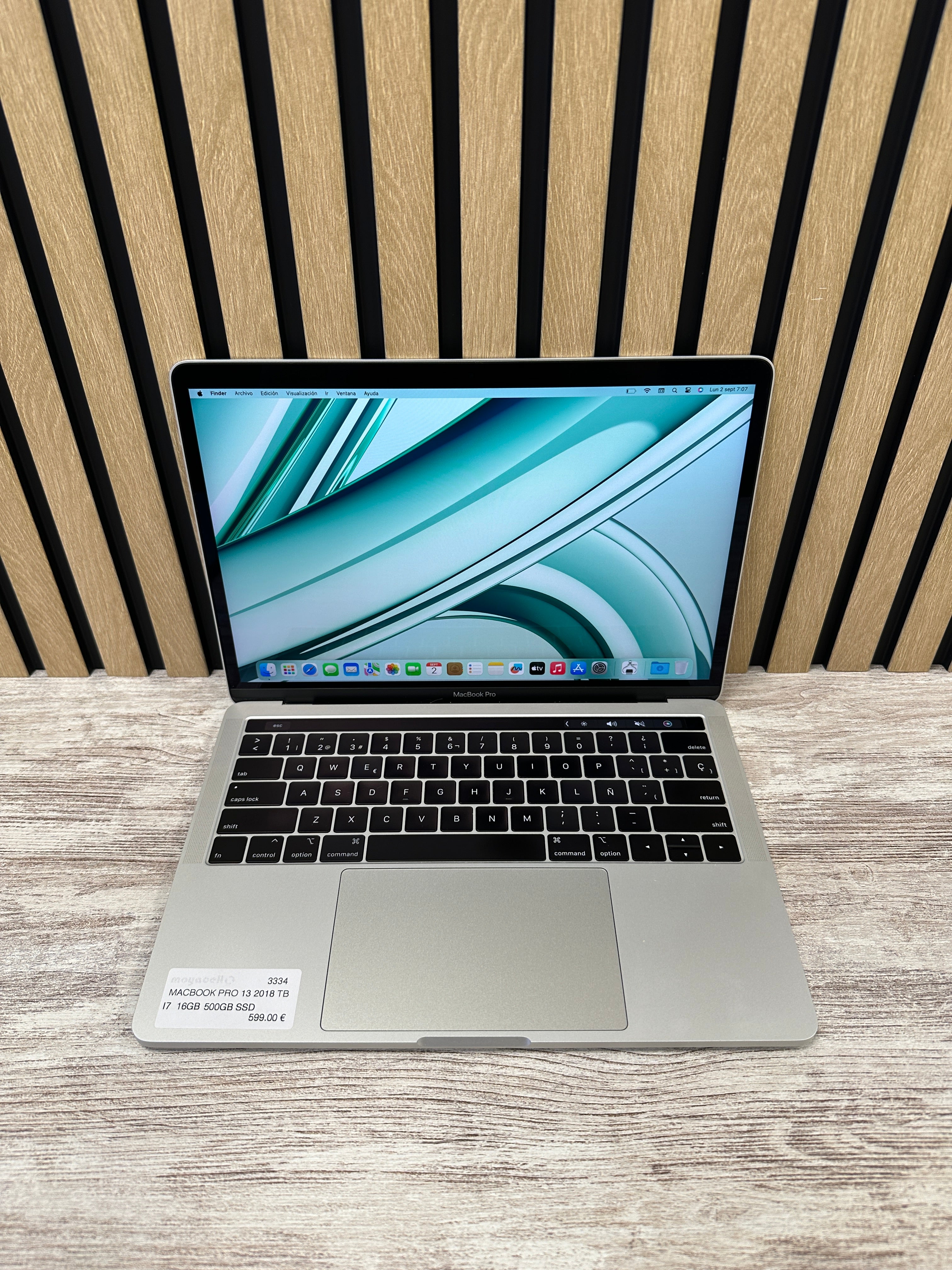 MacBook Pro 13" 2018 TB i7 16gb 500gb SSD