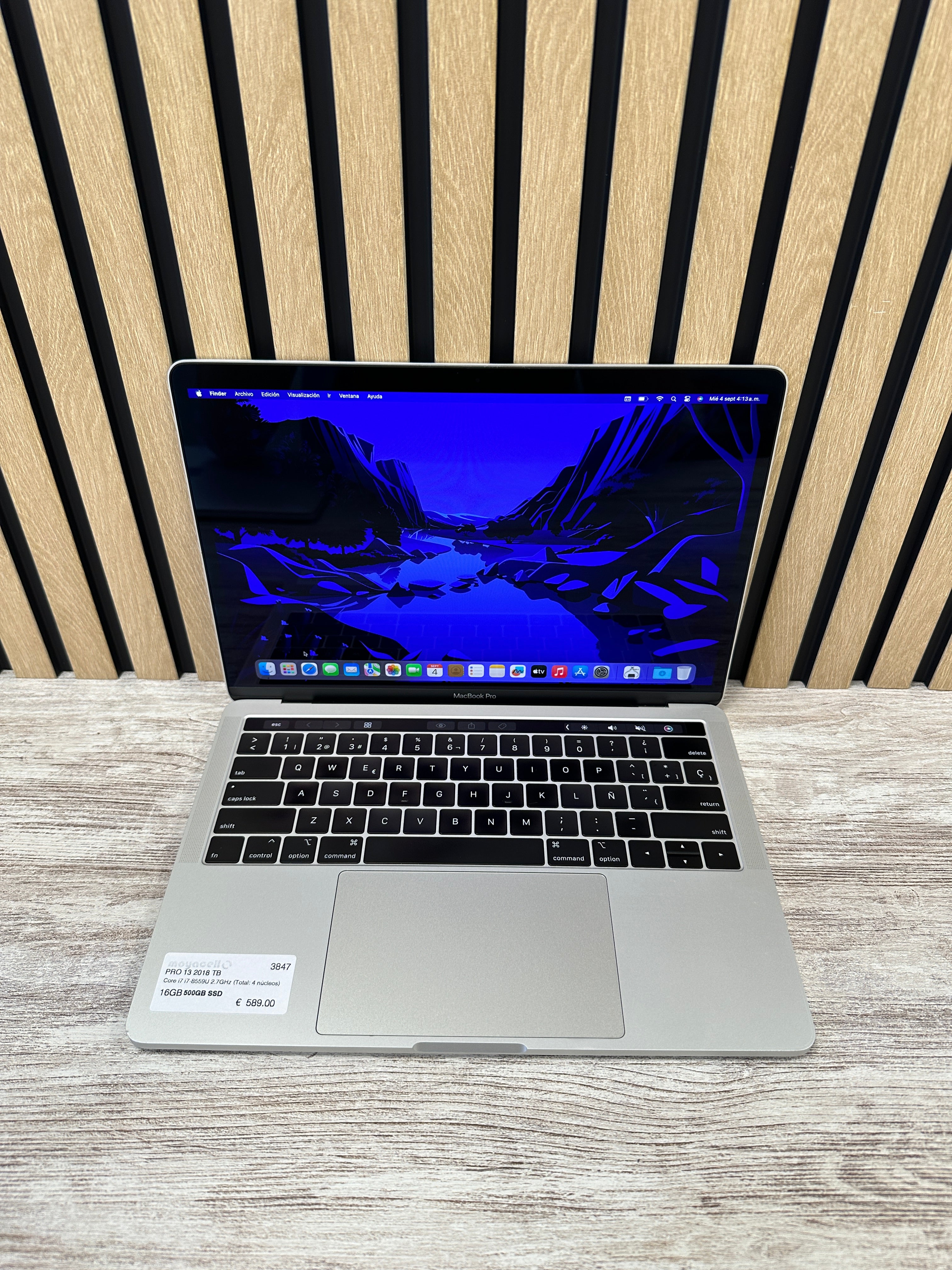 MacBook Pro 13" 2018 TB i7 16gb 500gb SSD