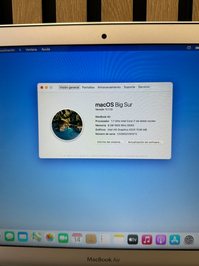 MacBook Air 13" 2013 i7 8gb 128gb SSD