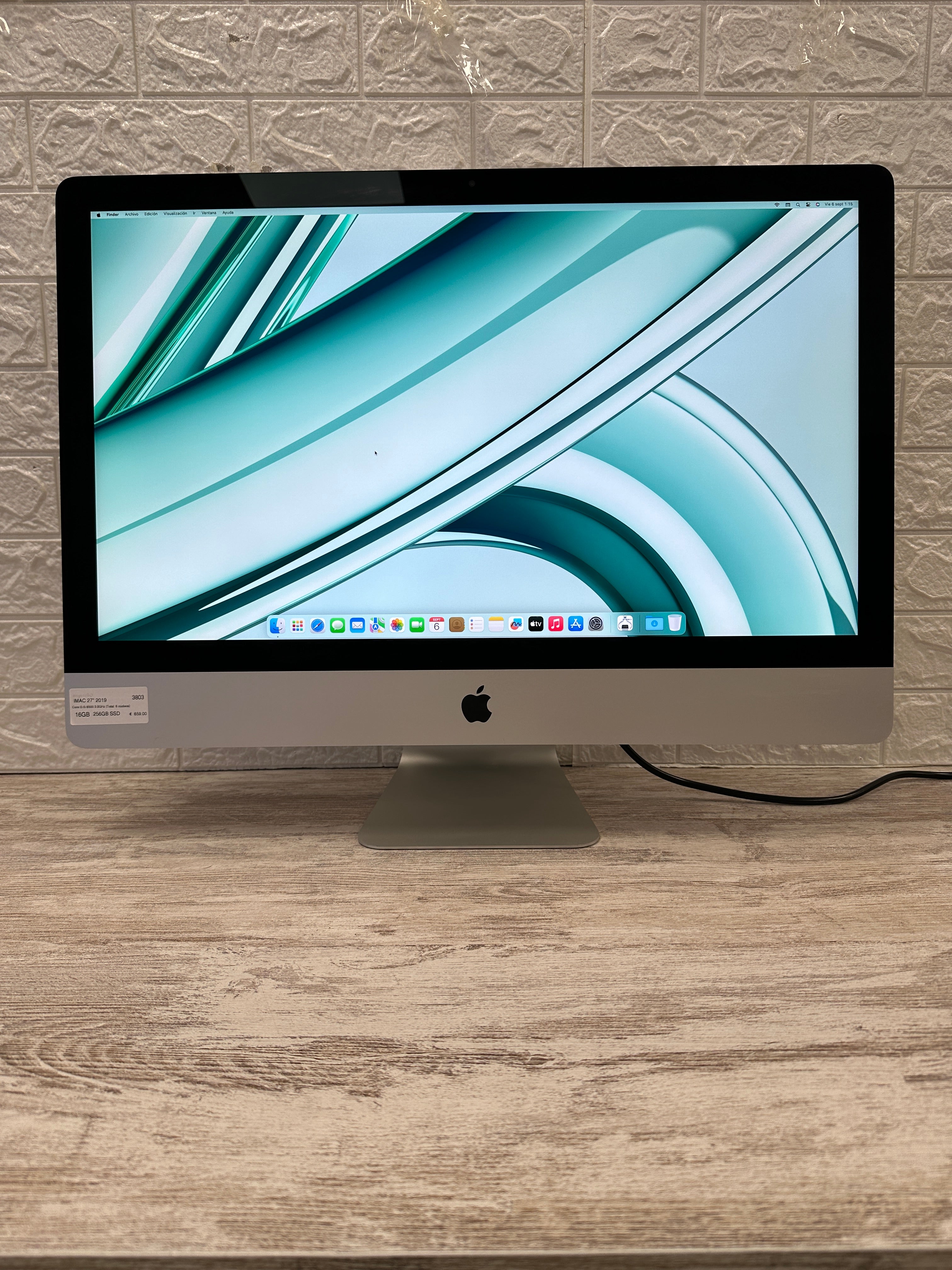 Imac 27" 2019 i5 16gb 256gb SSD