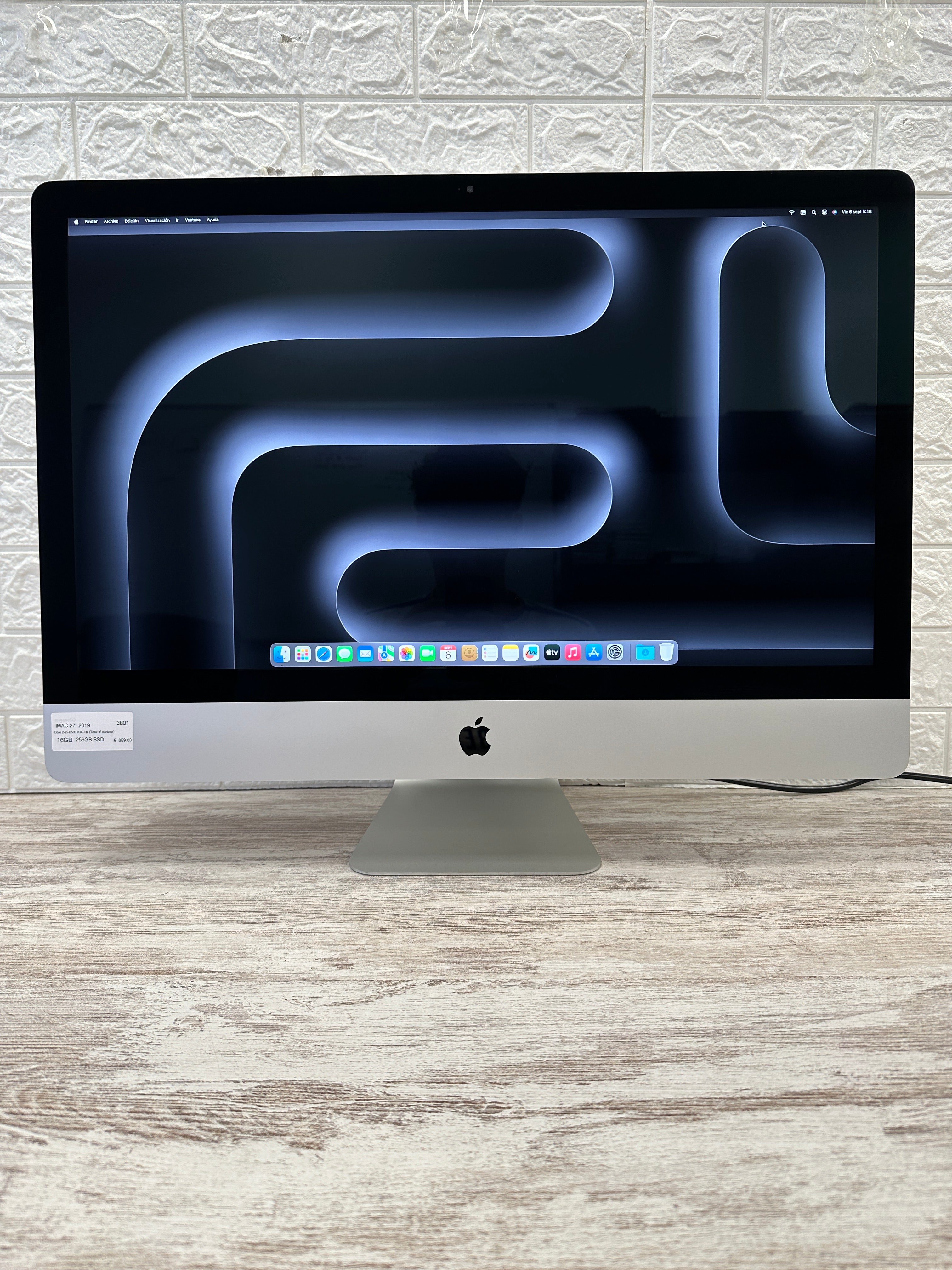 Imac 27" 2019 i5 16gb 256gb SSD