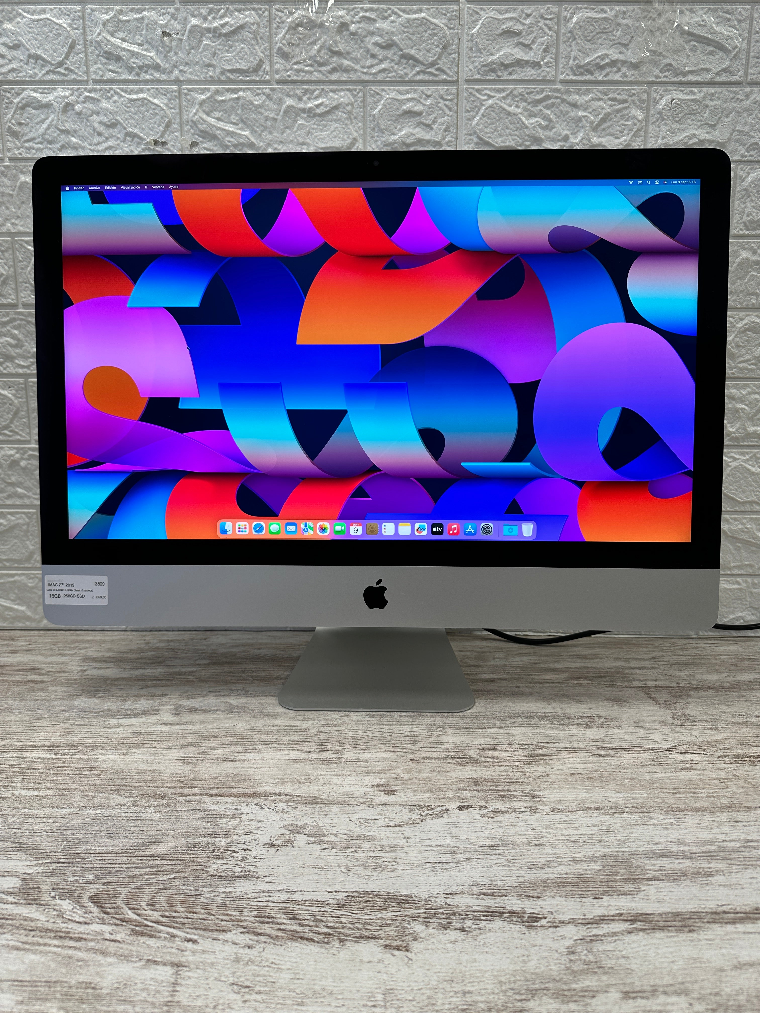 Imac 27" 2019 i5 16gb 256gb SSD