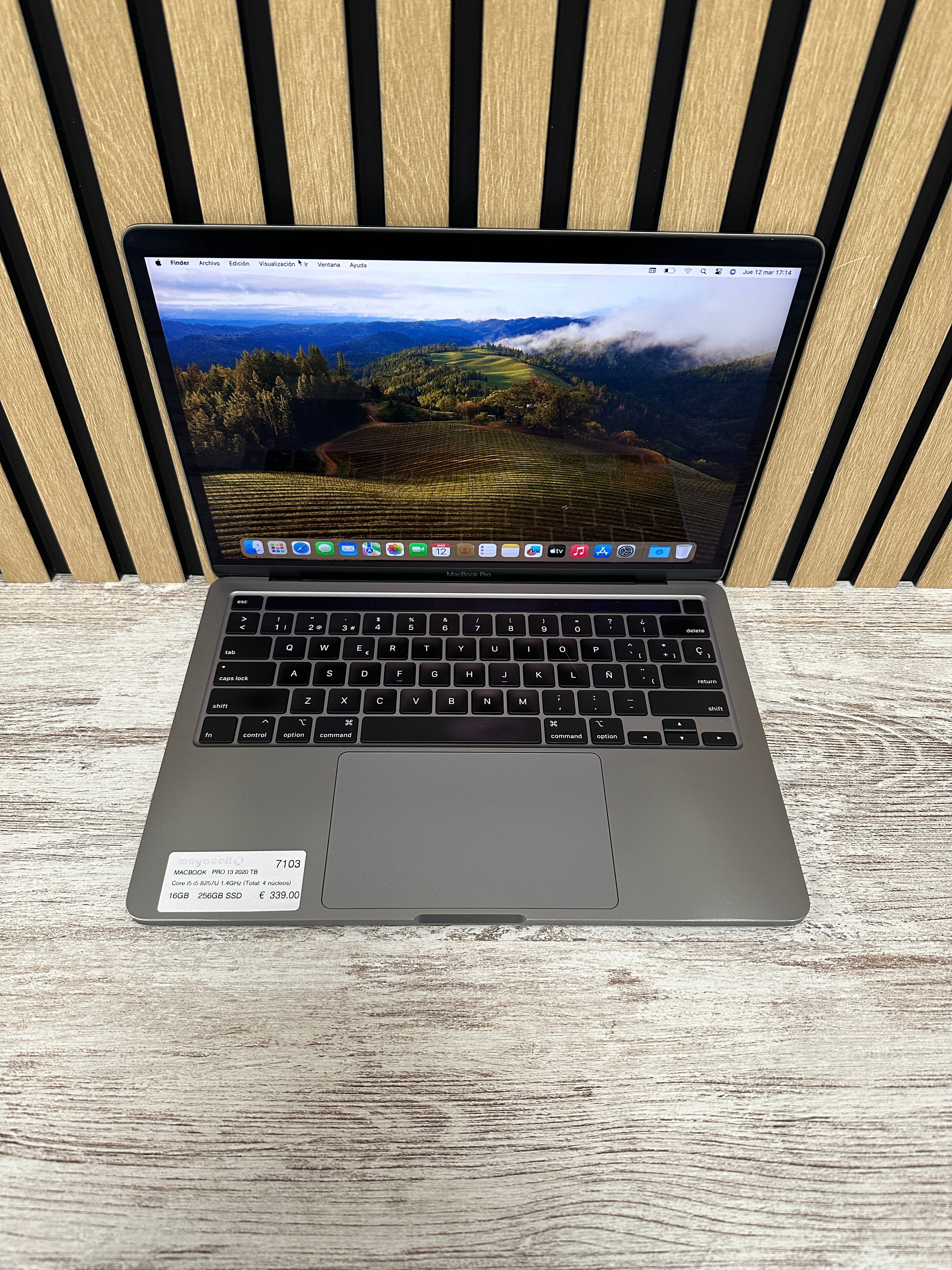 MacBook Pro 13" 2020 TB i5 16gb 256gb SSD
