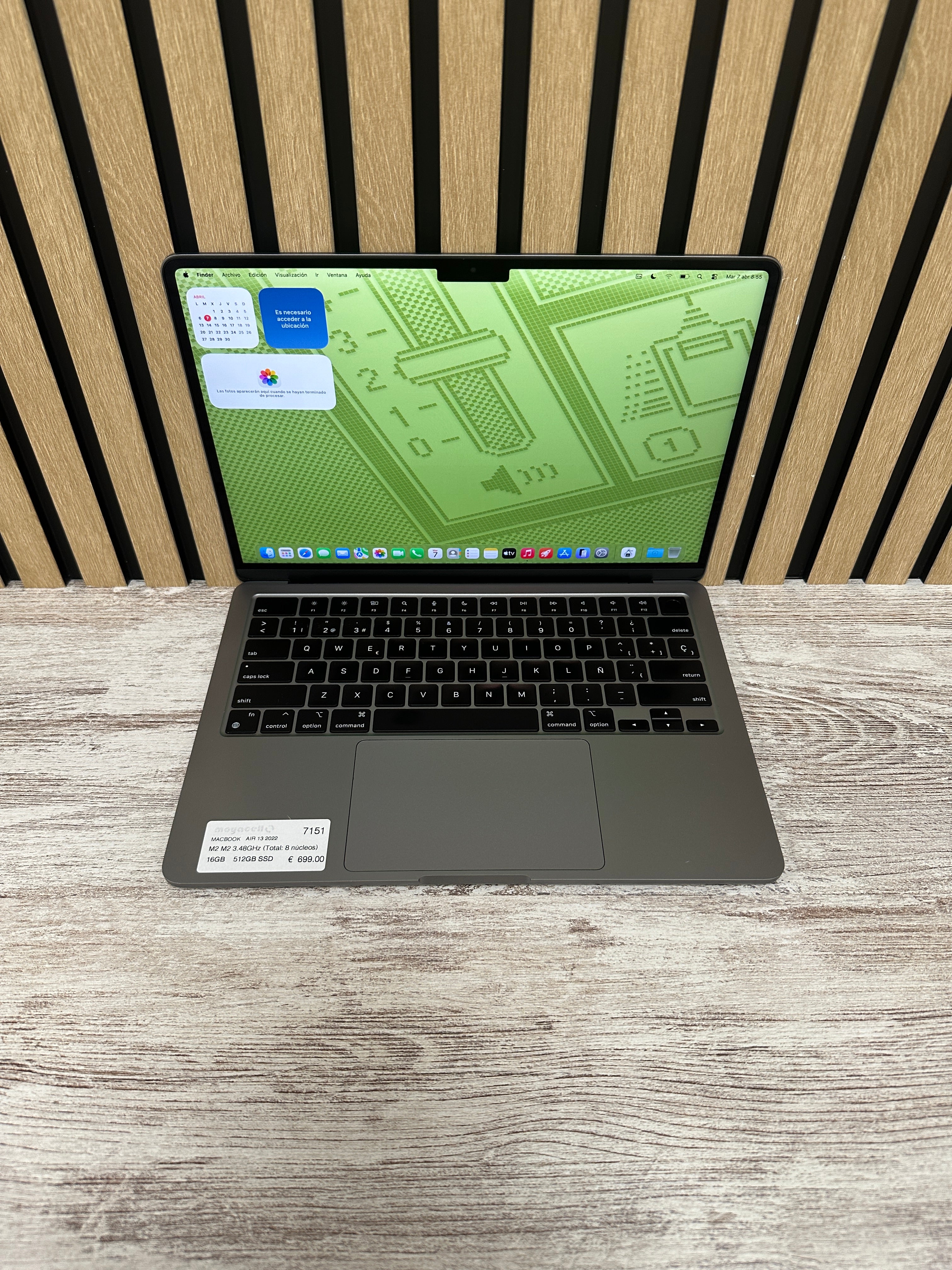 MacBook Air 13" 2022 M2 16gb 512gb SSD