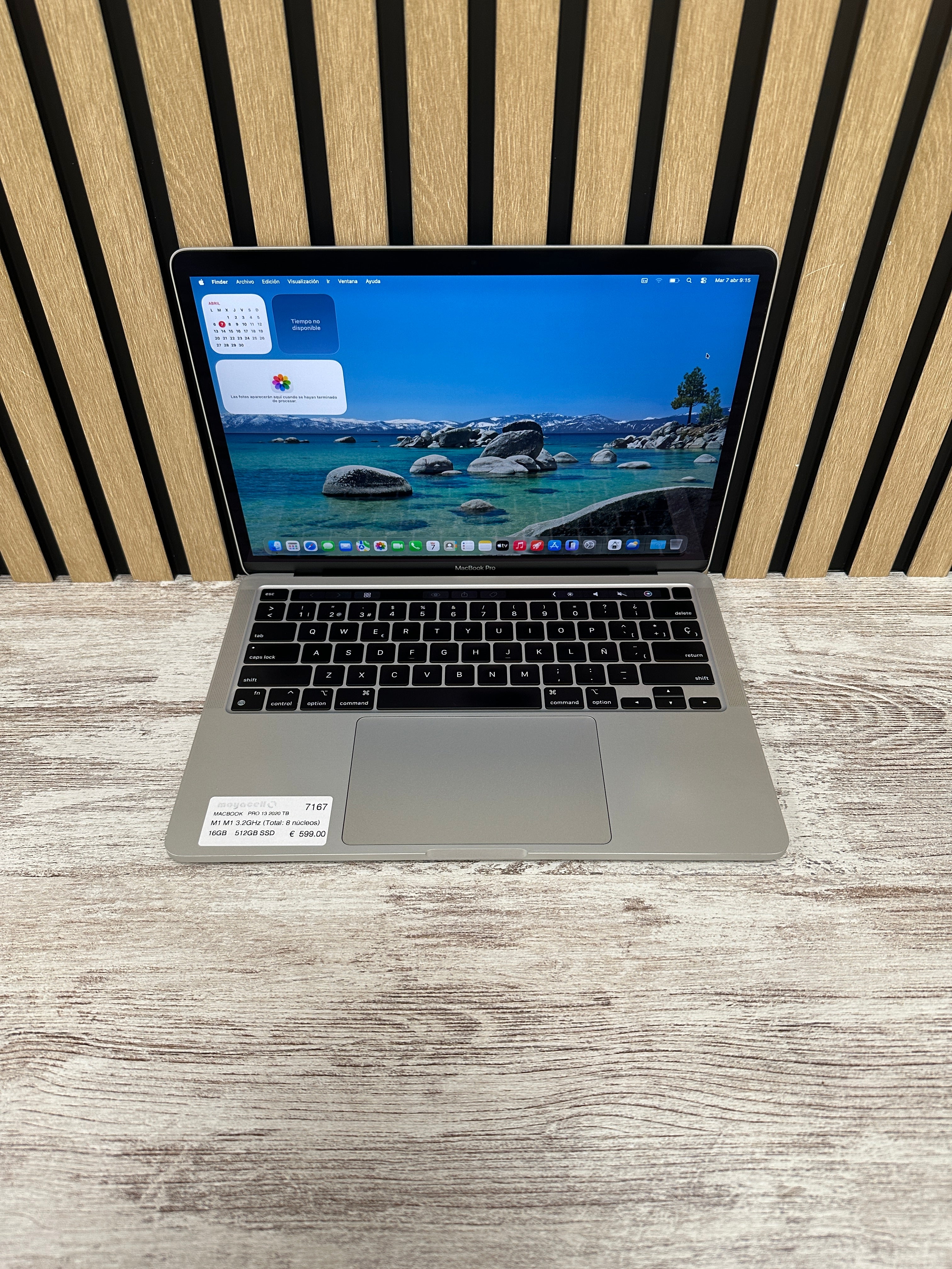 MacBook Pro 13" 2020 TB M1 16gb 512gb SSD
