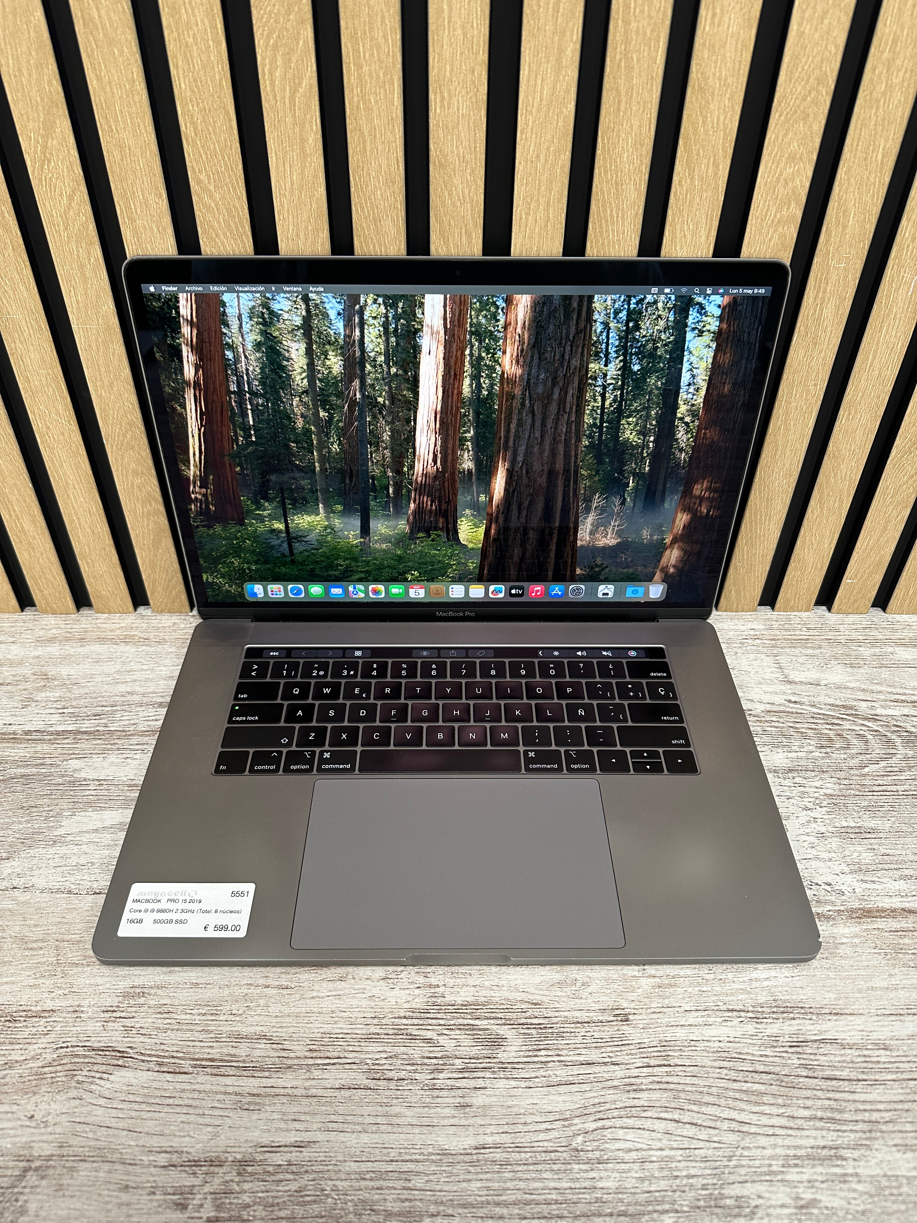 MacBook Pro 15" 2019 i9 16gb 500gb SSD