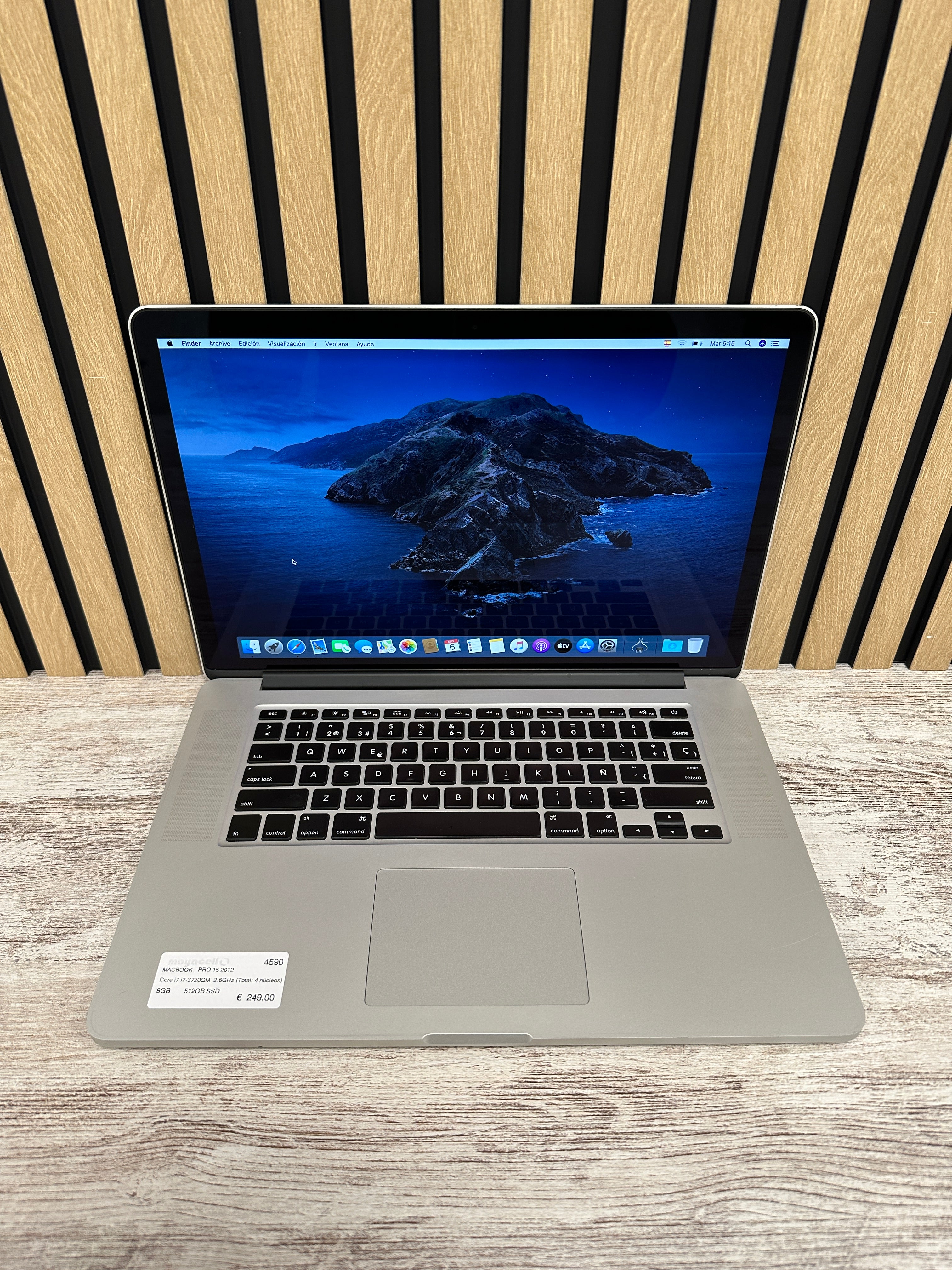 MacBook Pro 15" 2012 i7 8gb 512gb SSD