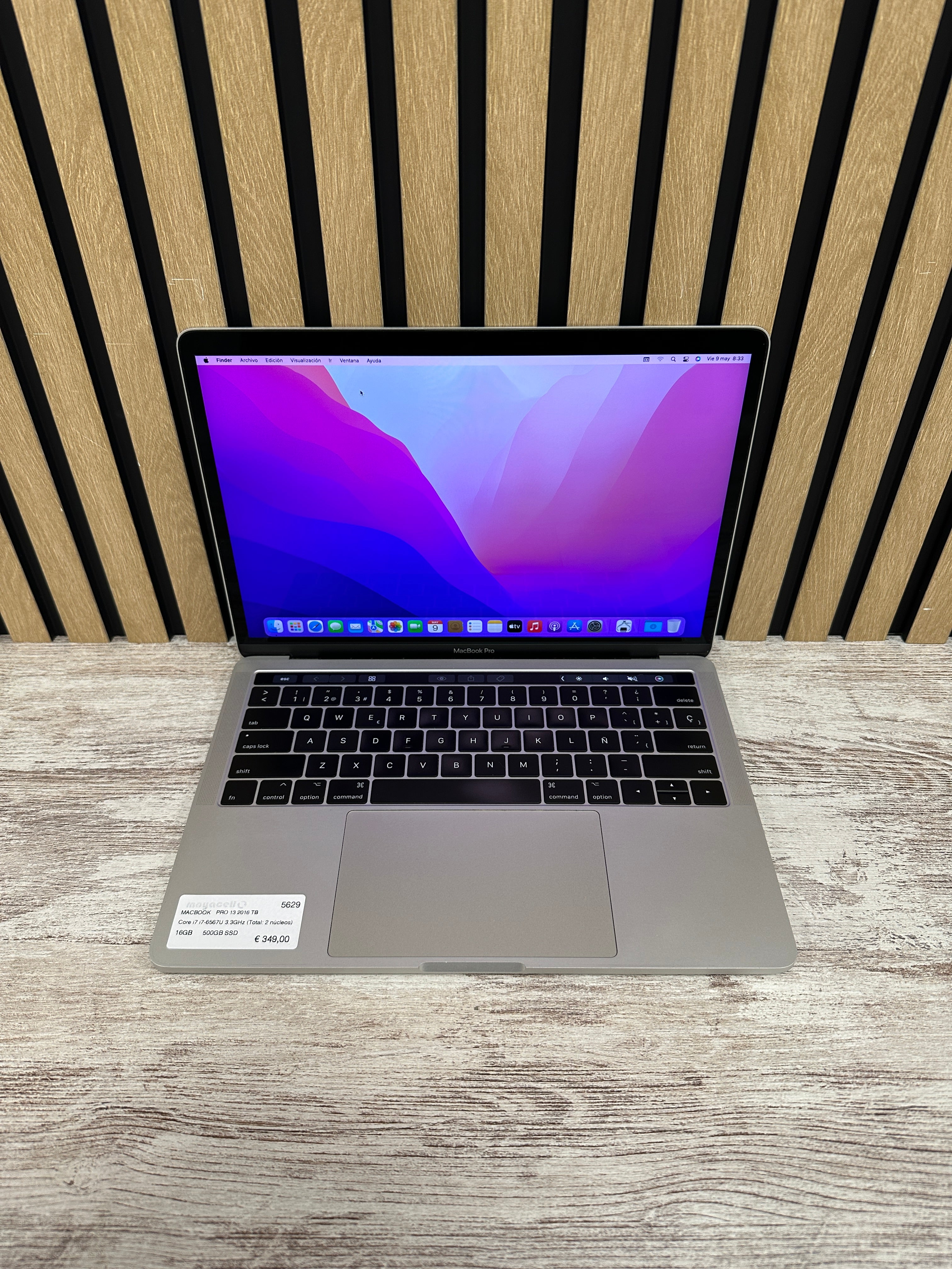 MacBook Pro 13" 2016 TB i7 16gb 500gb SSD