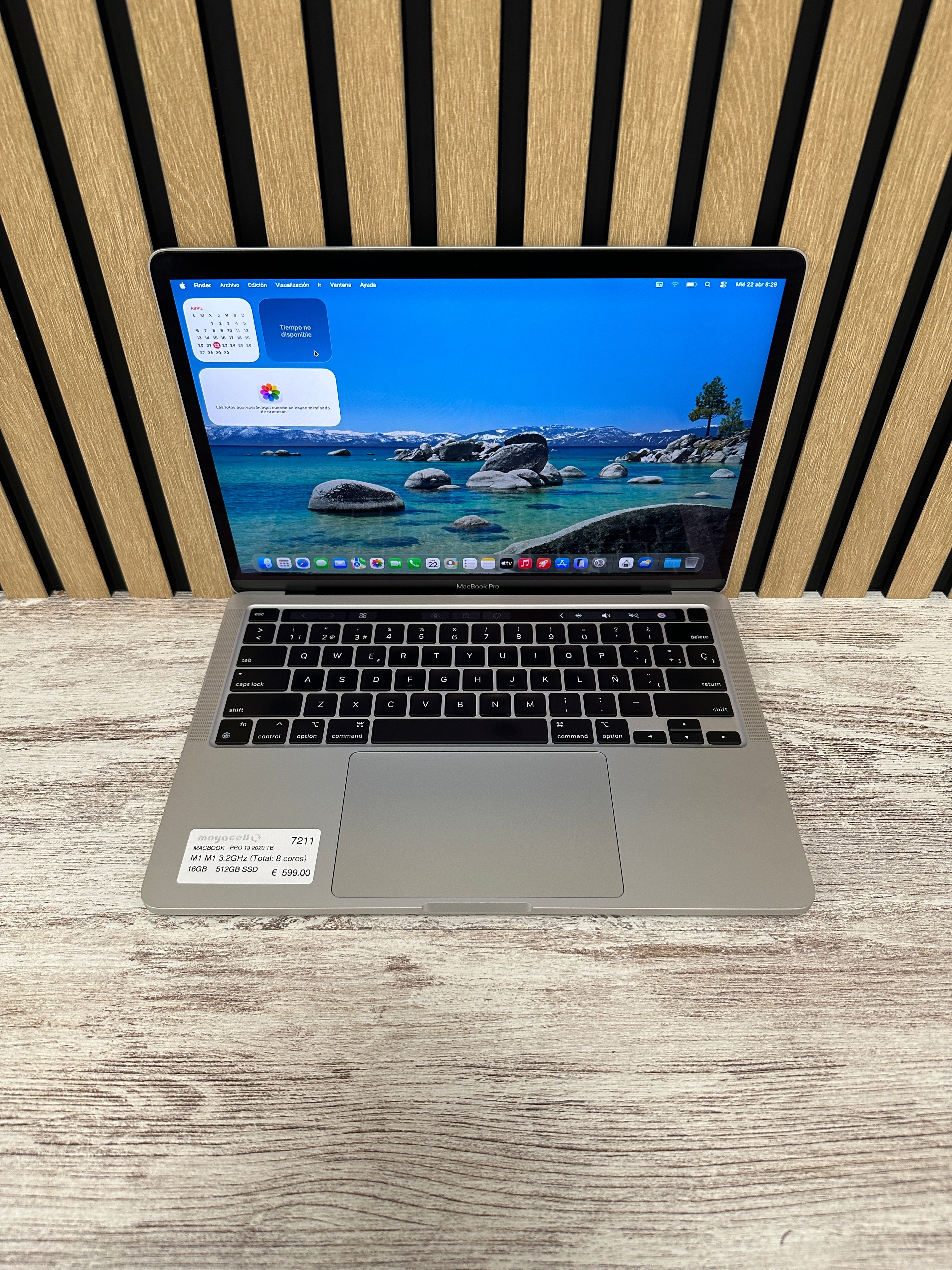 MacBook Pro 13" 2020 TB M1 16gb 512gb SSD
