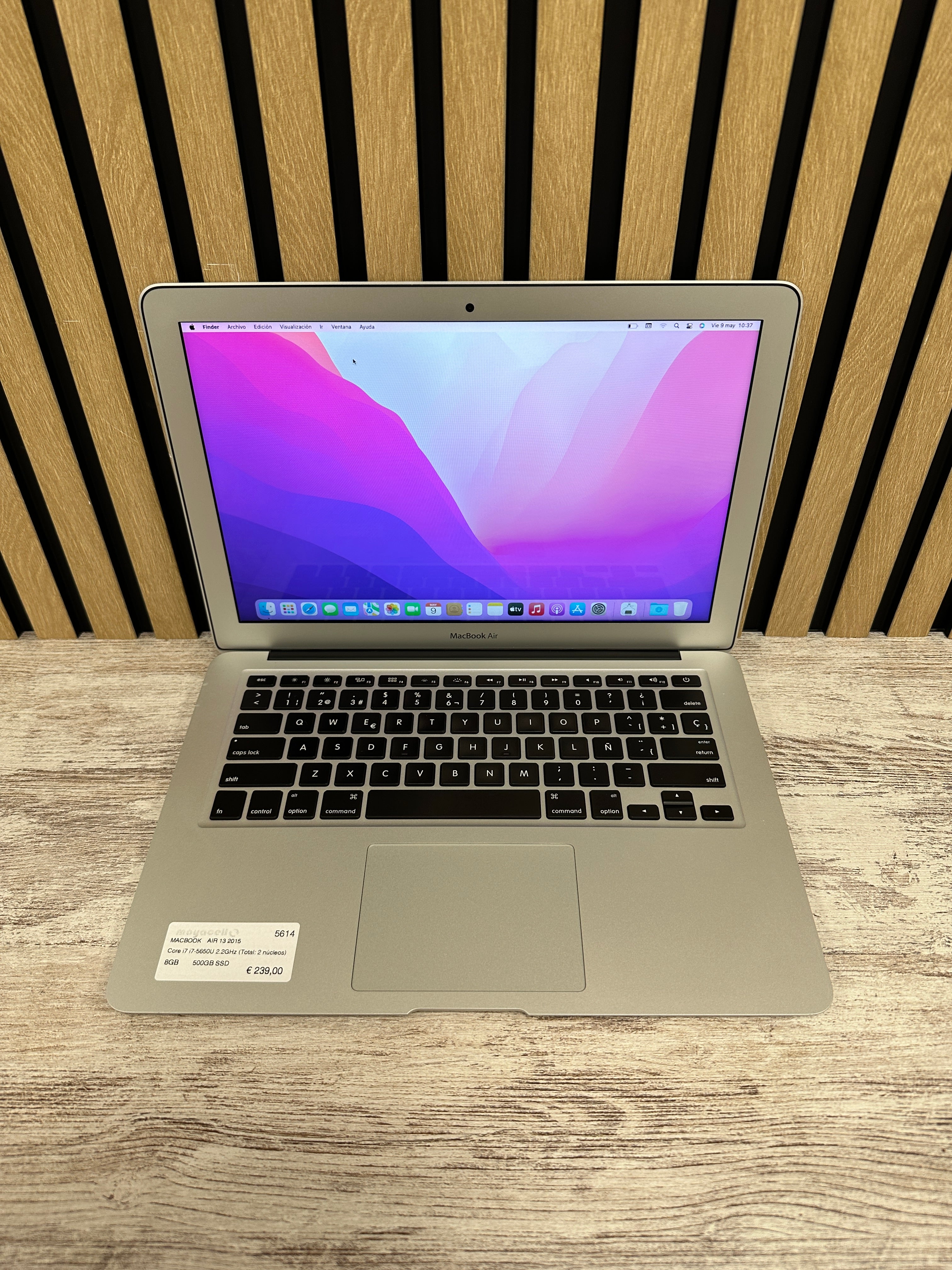MacBook Air 13" 2015 i7 8gb 500gb SSD