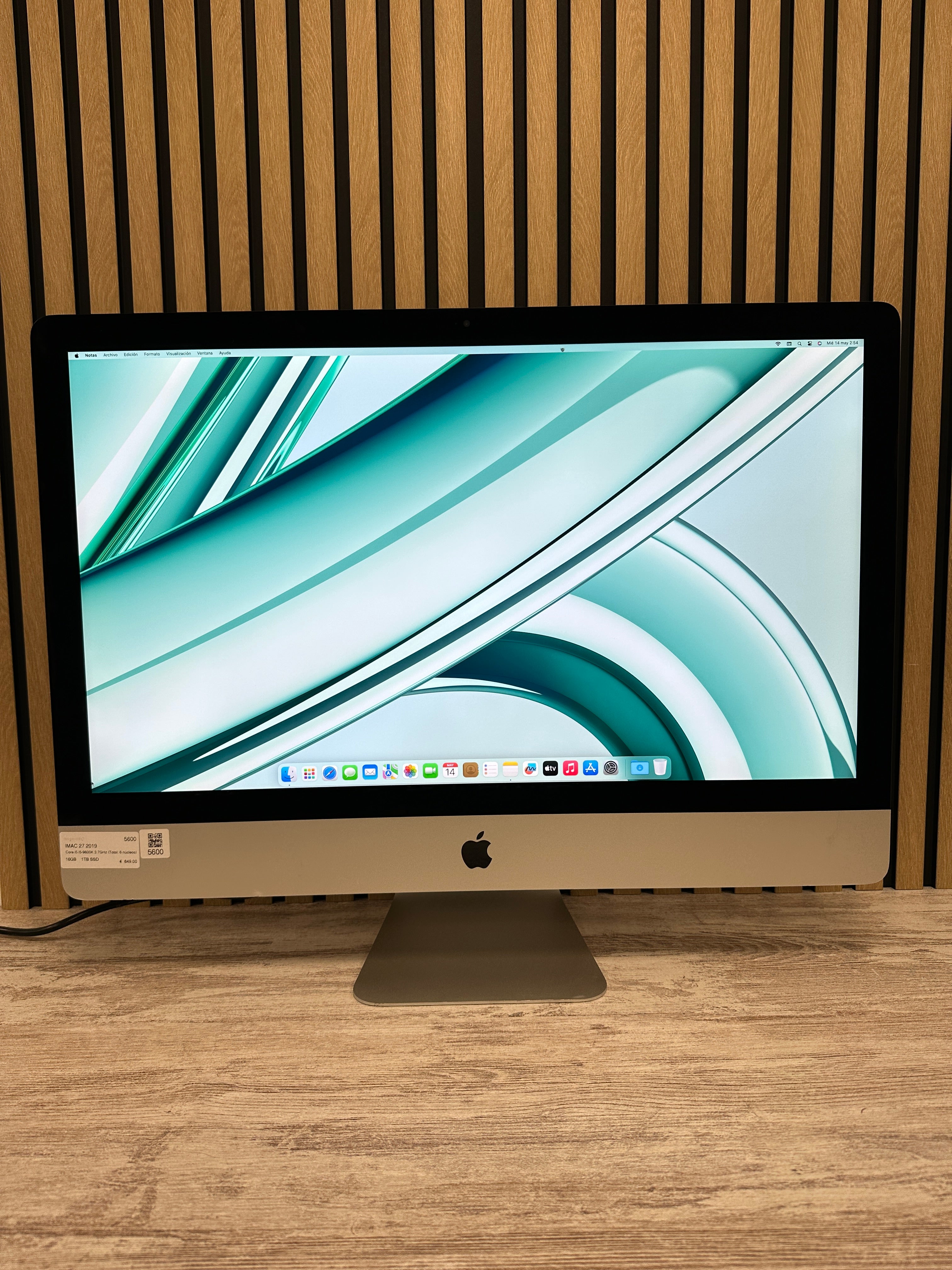 Imac 27" 2019 i5 16gb 1tb SSD