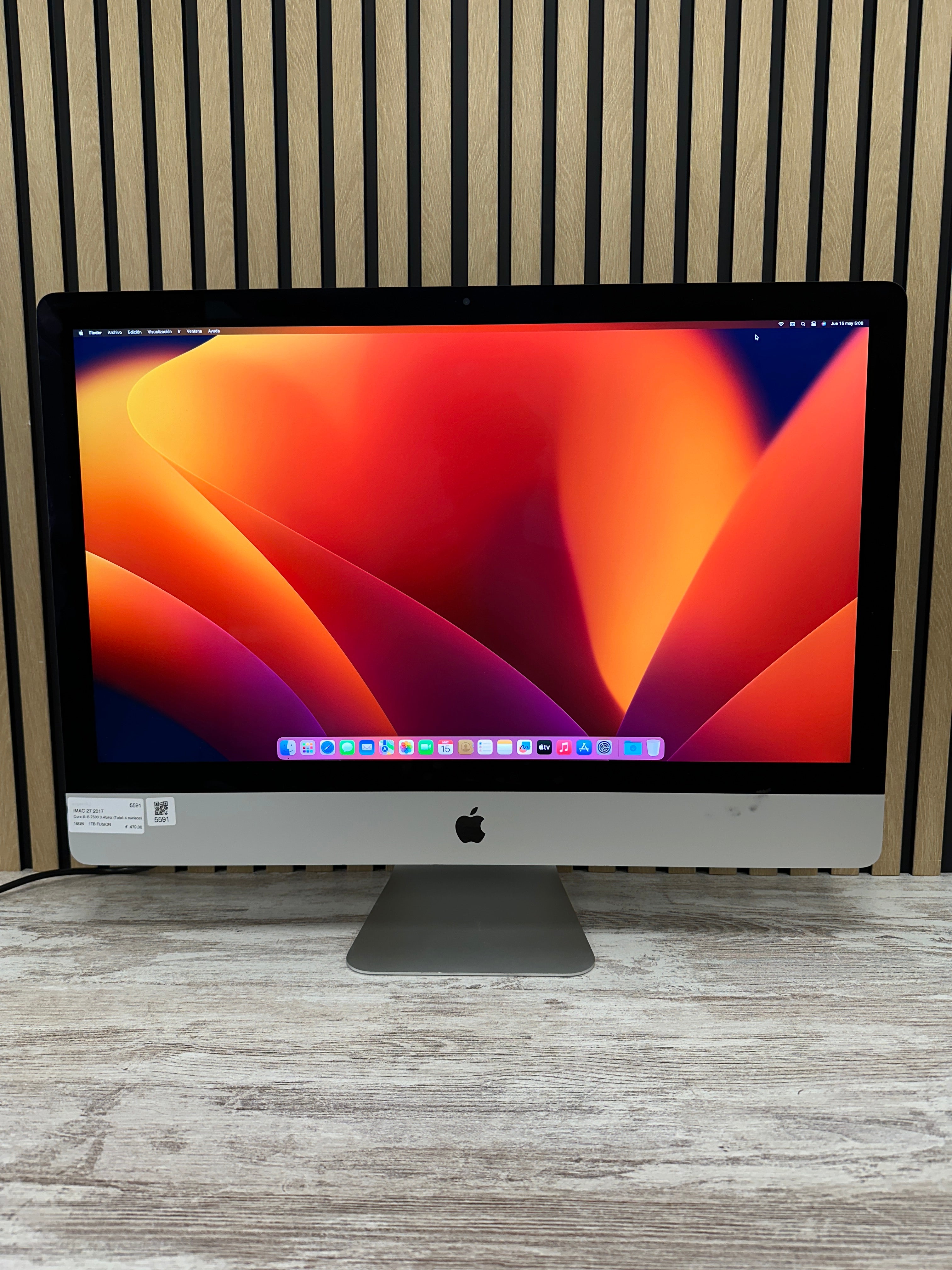 Imac 27" 2017 i5 16gb 1tb Fusion