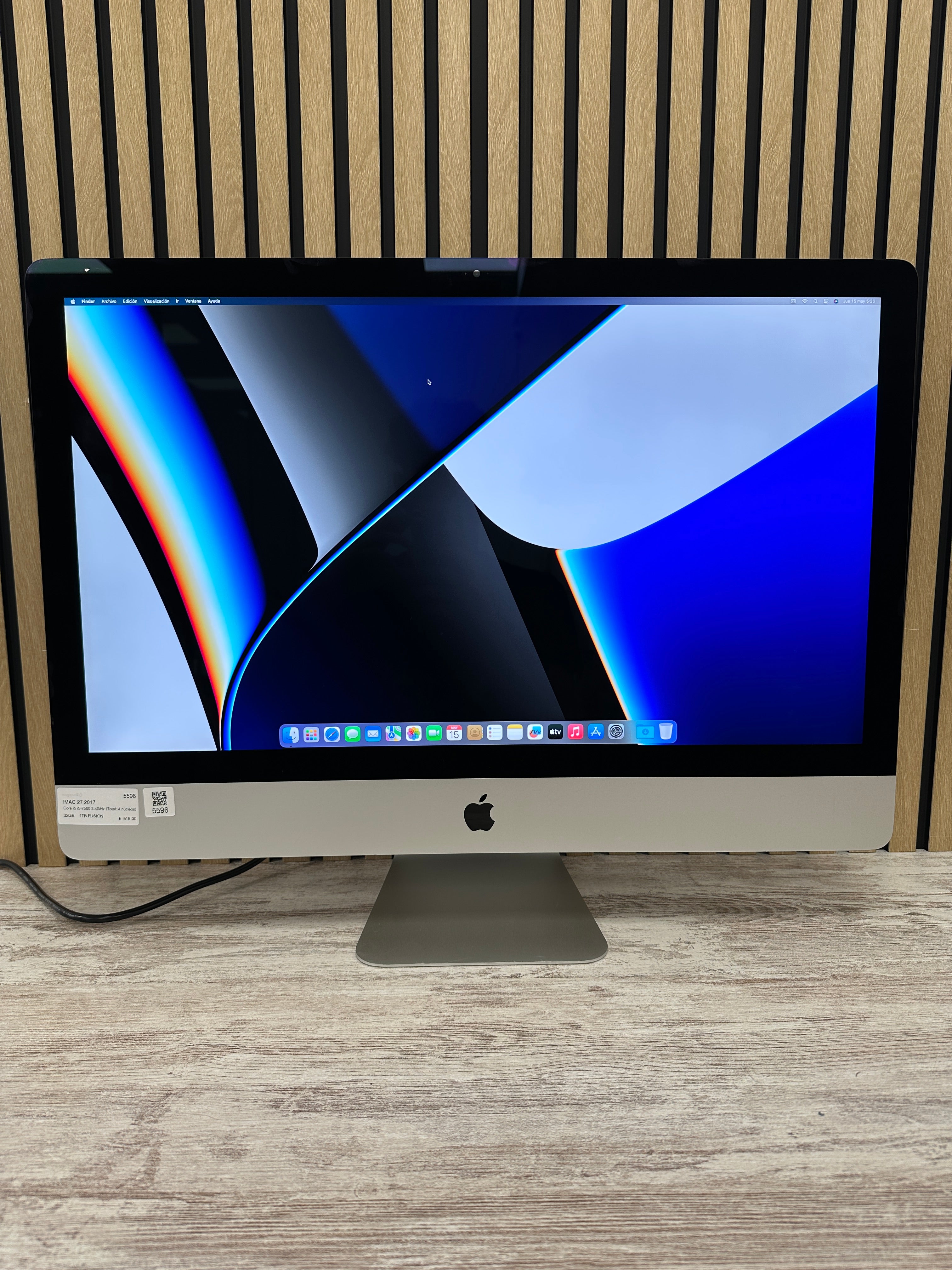 Imac 27" 2017 i5 32gb 1tb Fusion