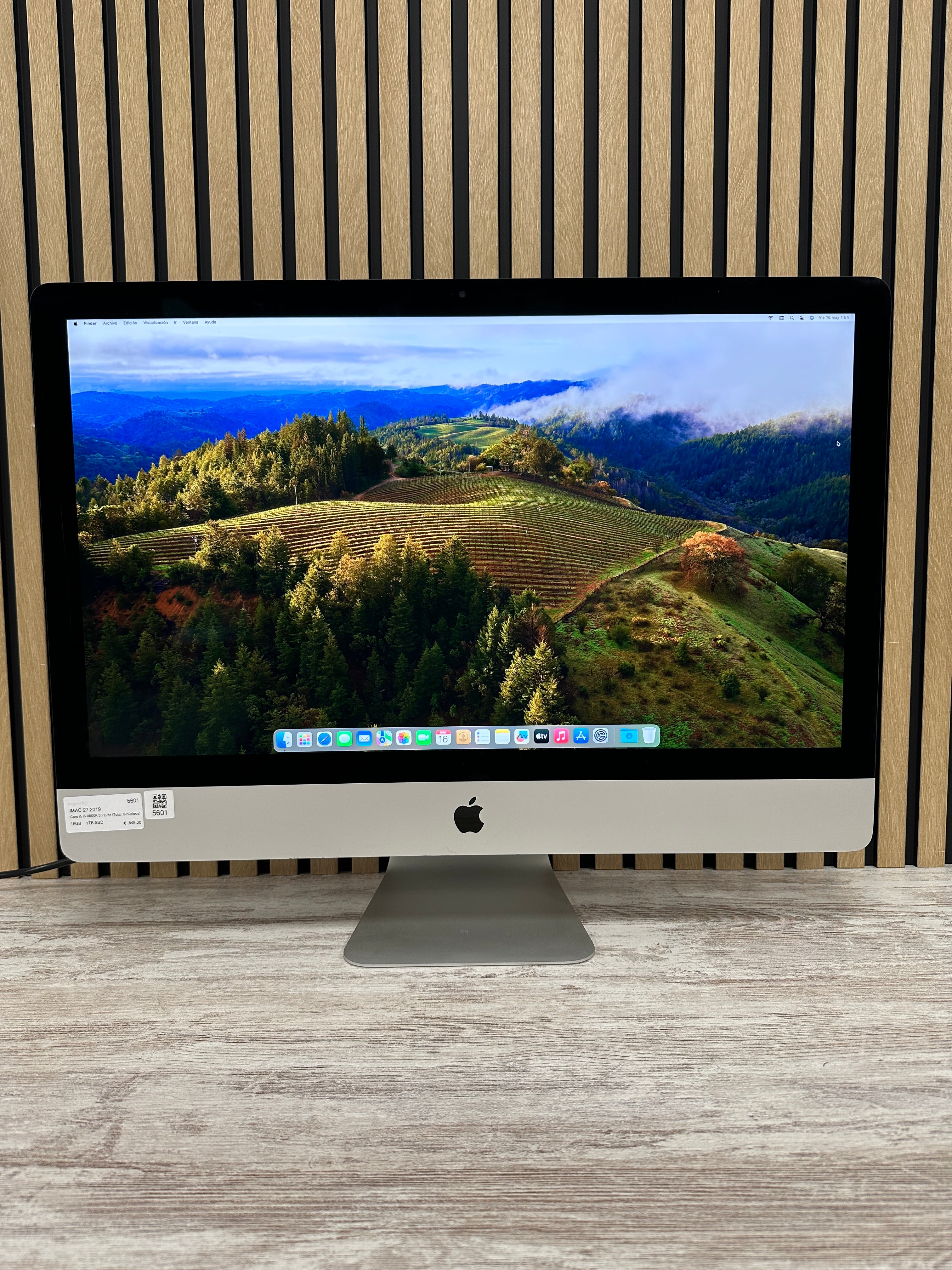 Imac 27" 2019 i5 16gb 1tb SSD