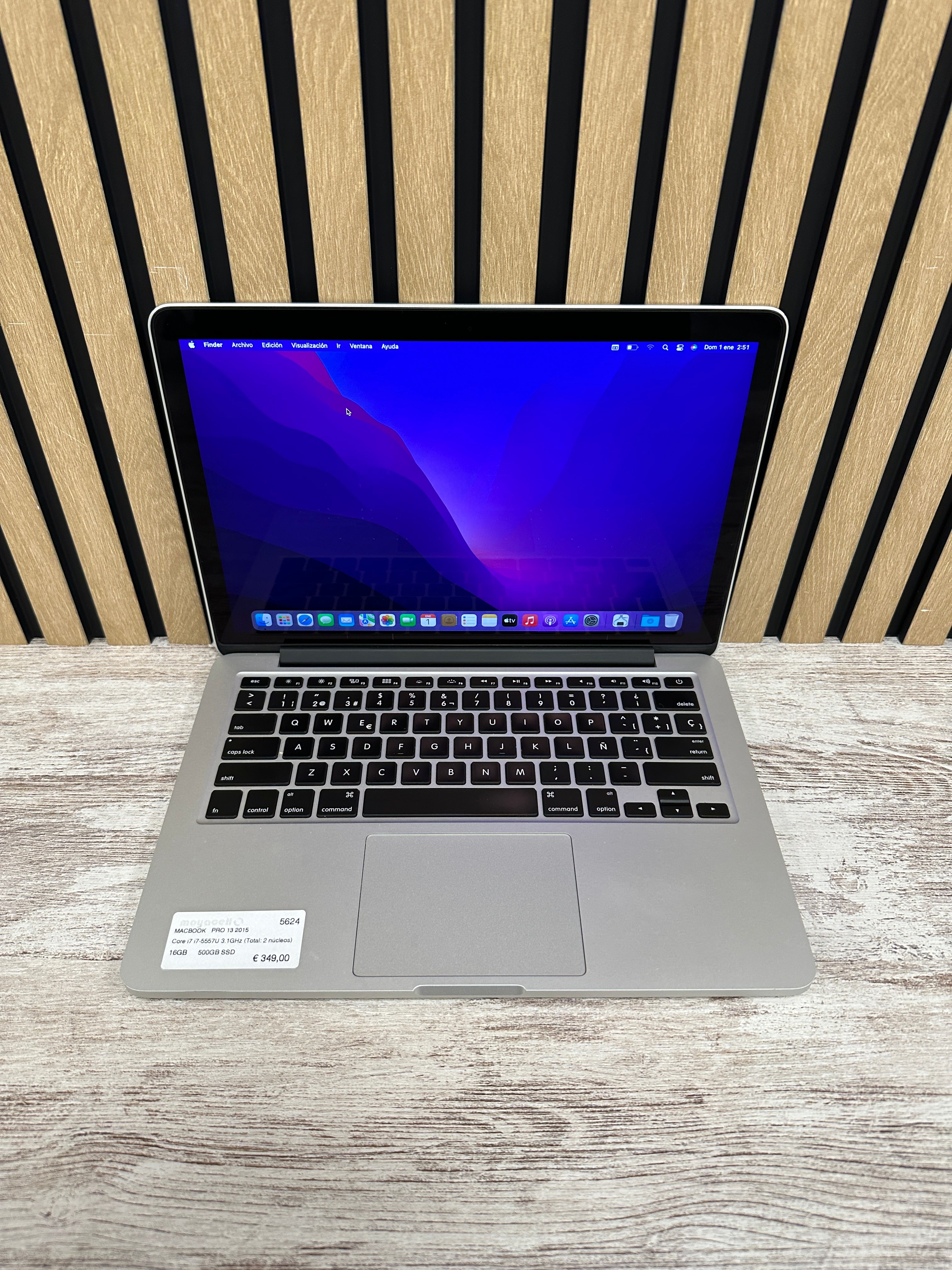 MacBook Pro 13" 2015 i7 16gb 500gb SSD