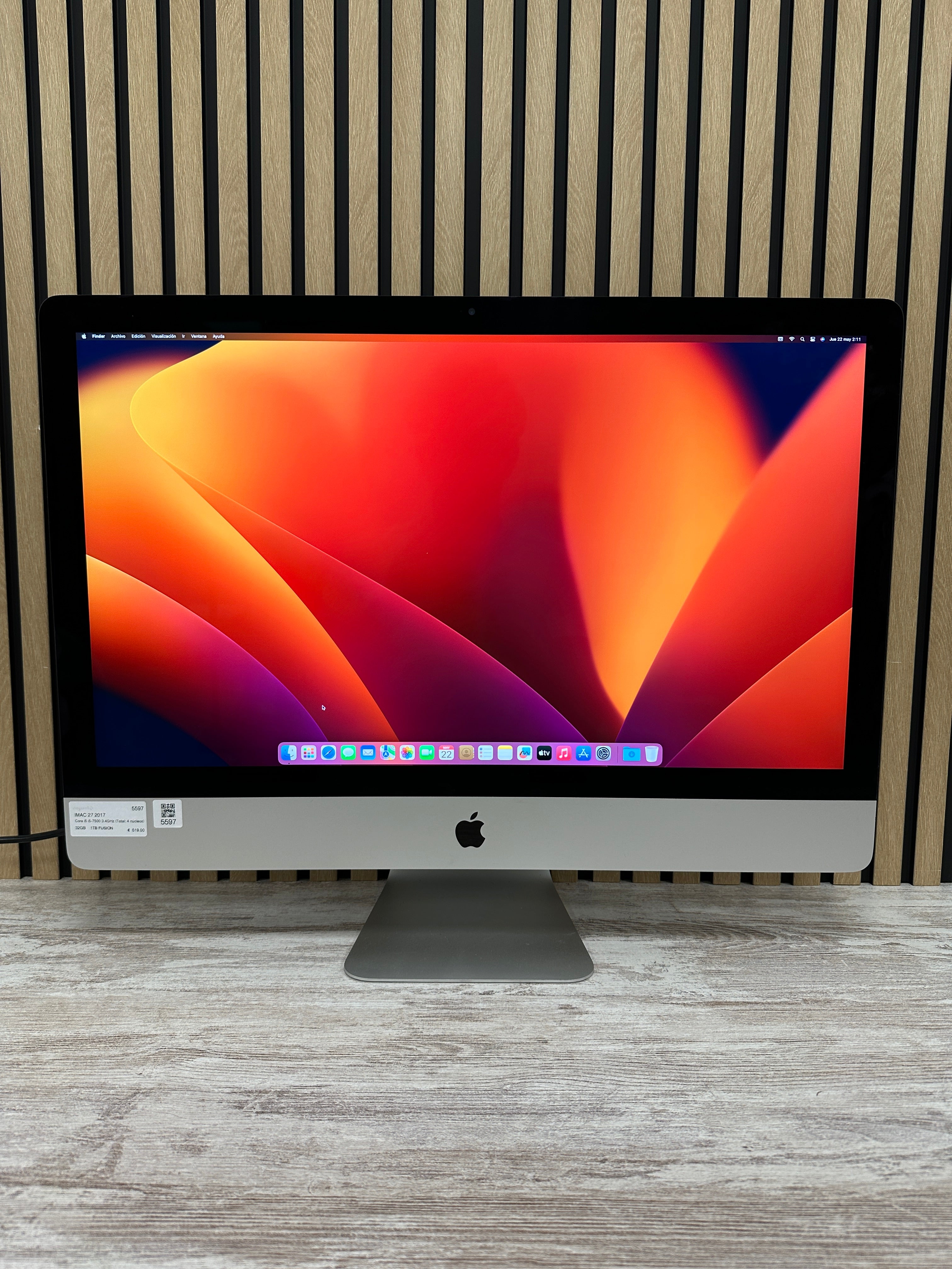 Imac 27" 2017 i5 32gb 1tb Fusion