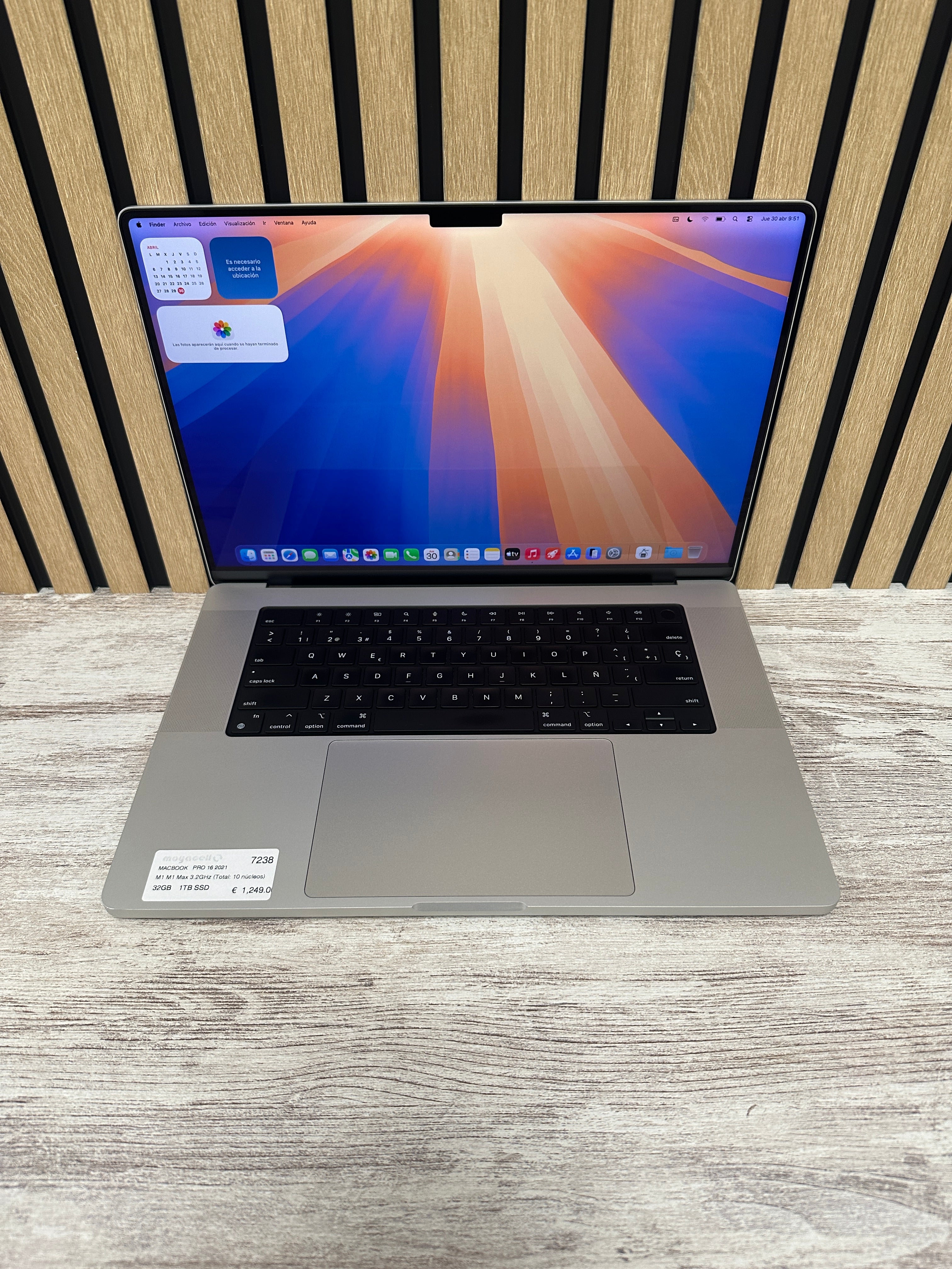 MacBook Pro 16" 2021 M1 MAX 32gb 1tb SSD