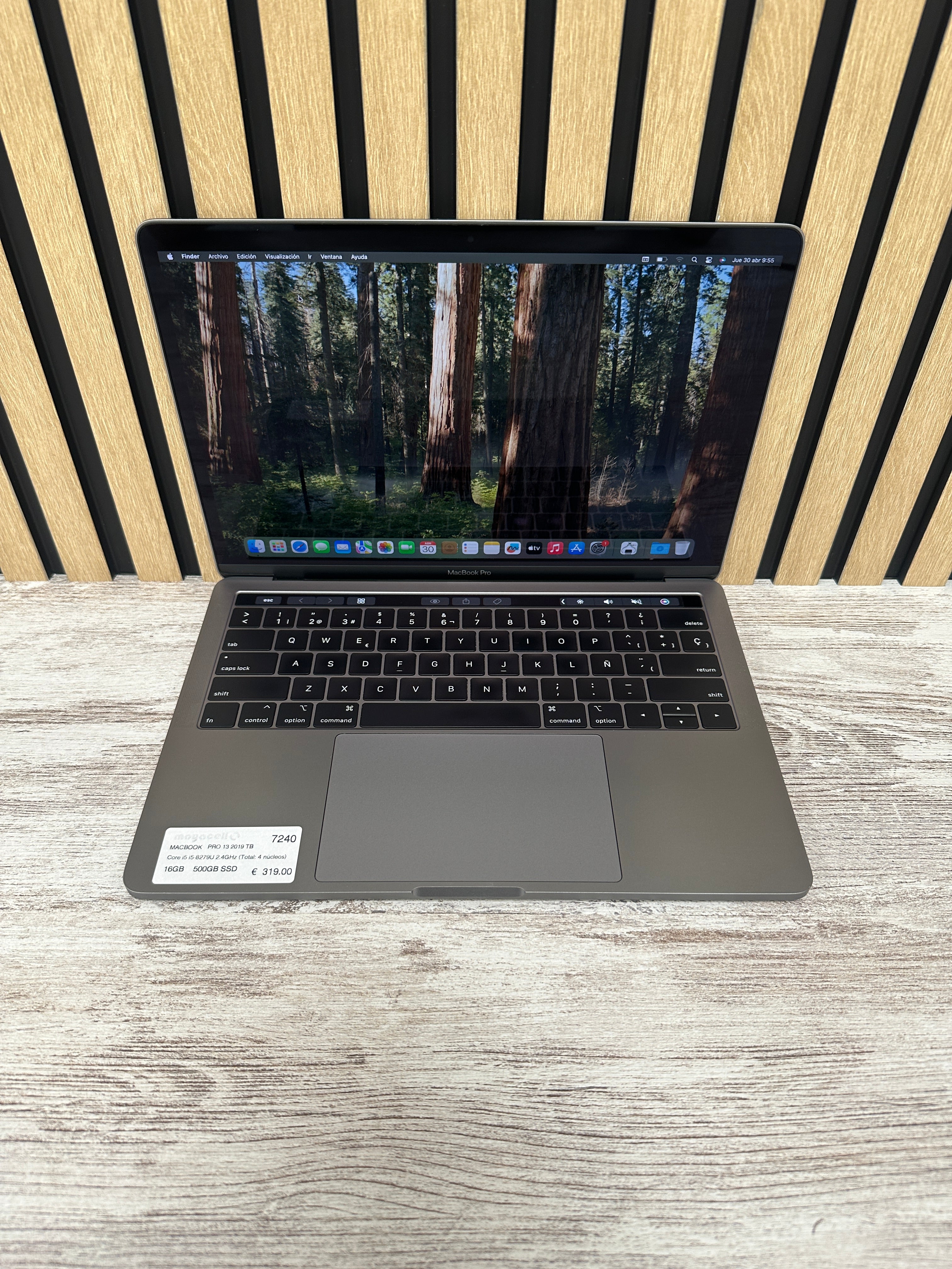 MacBook Pro 13" 2019 TB i5 16gb 500gb SSD