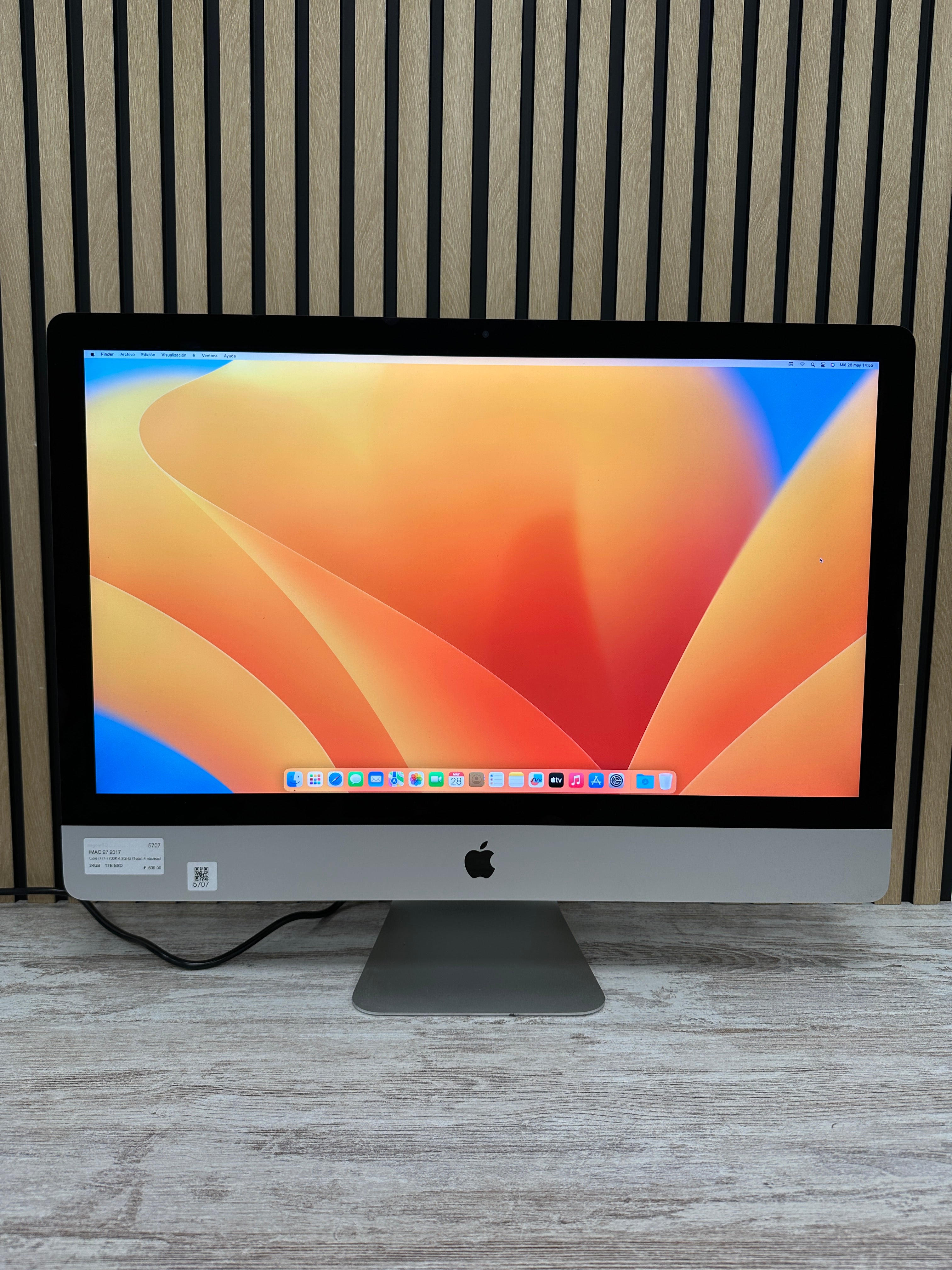 iMac 27" 2017 i7 24gb 1tb SSD