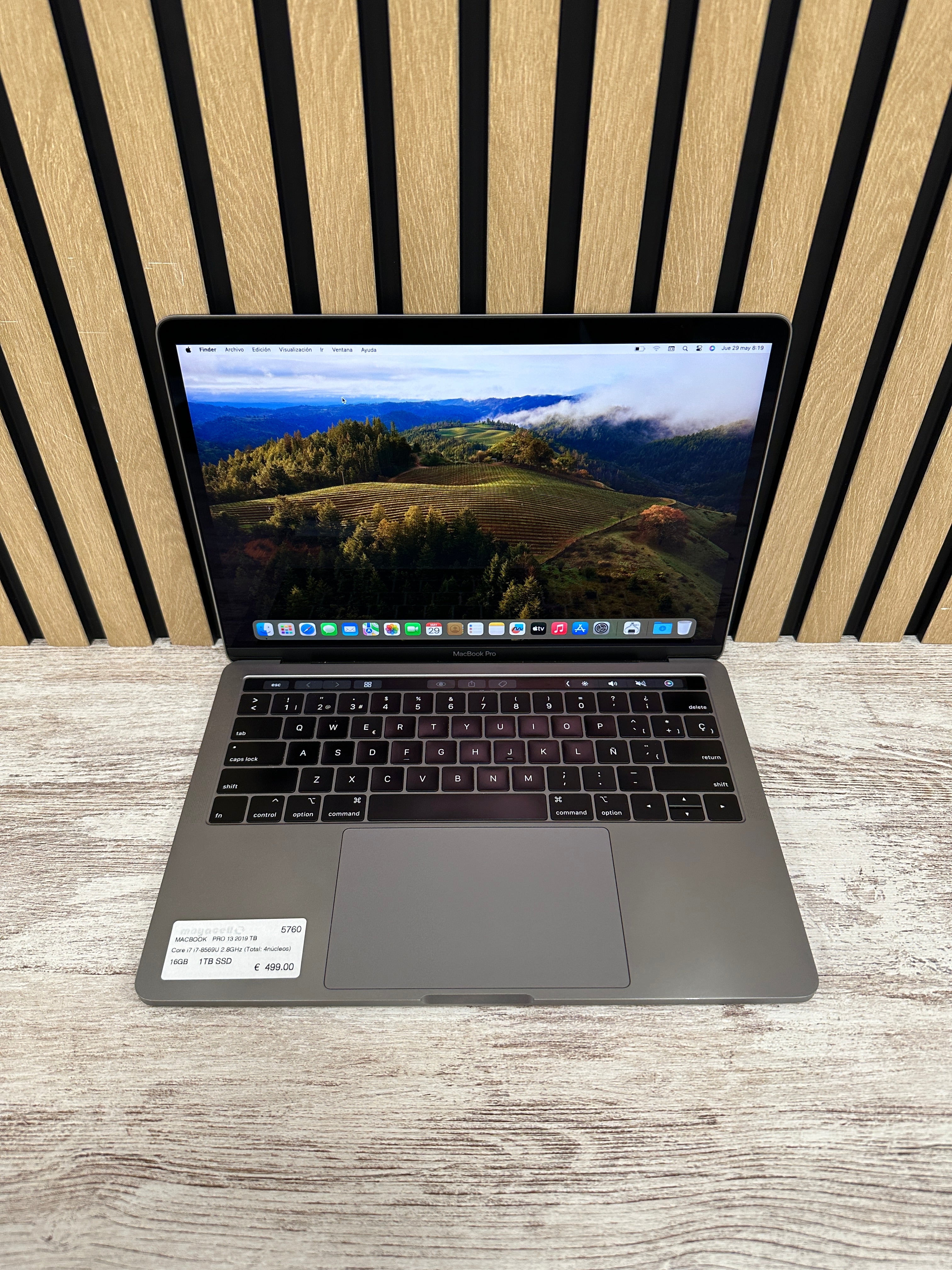 MacBook Pro 13" 2019 TB i7 16gb 1tb SSD