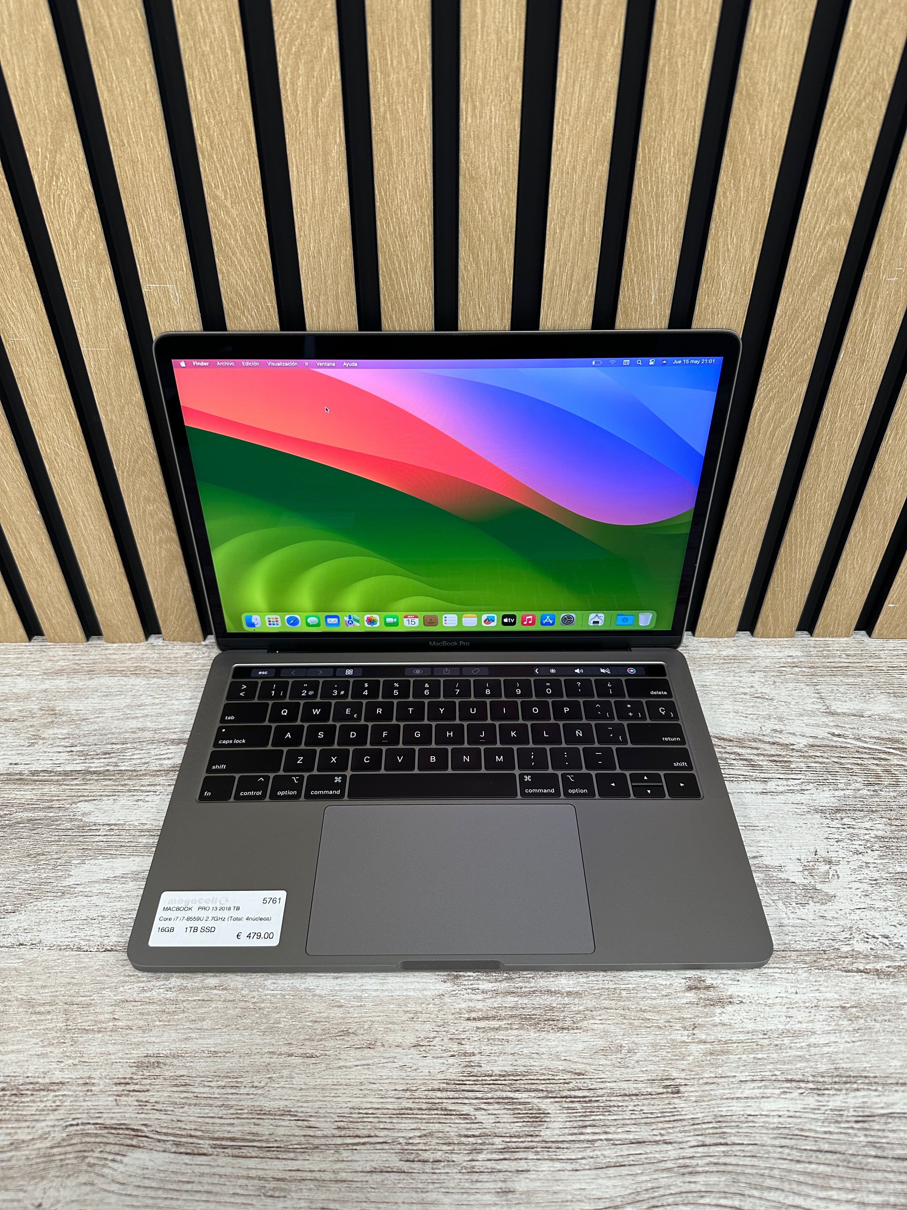 MacBook Pro 13" 2018 TB i7 16gb 1tb SSD
