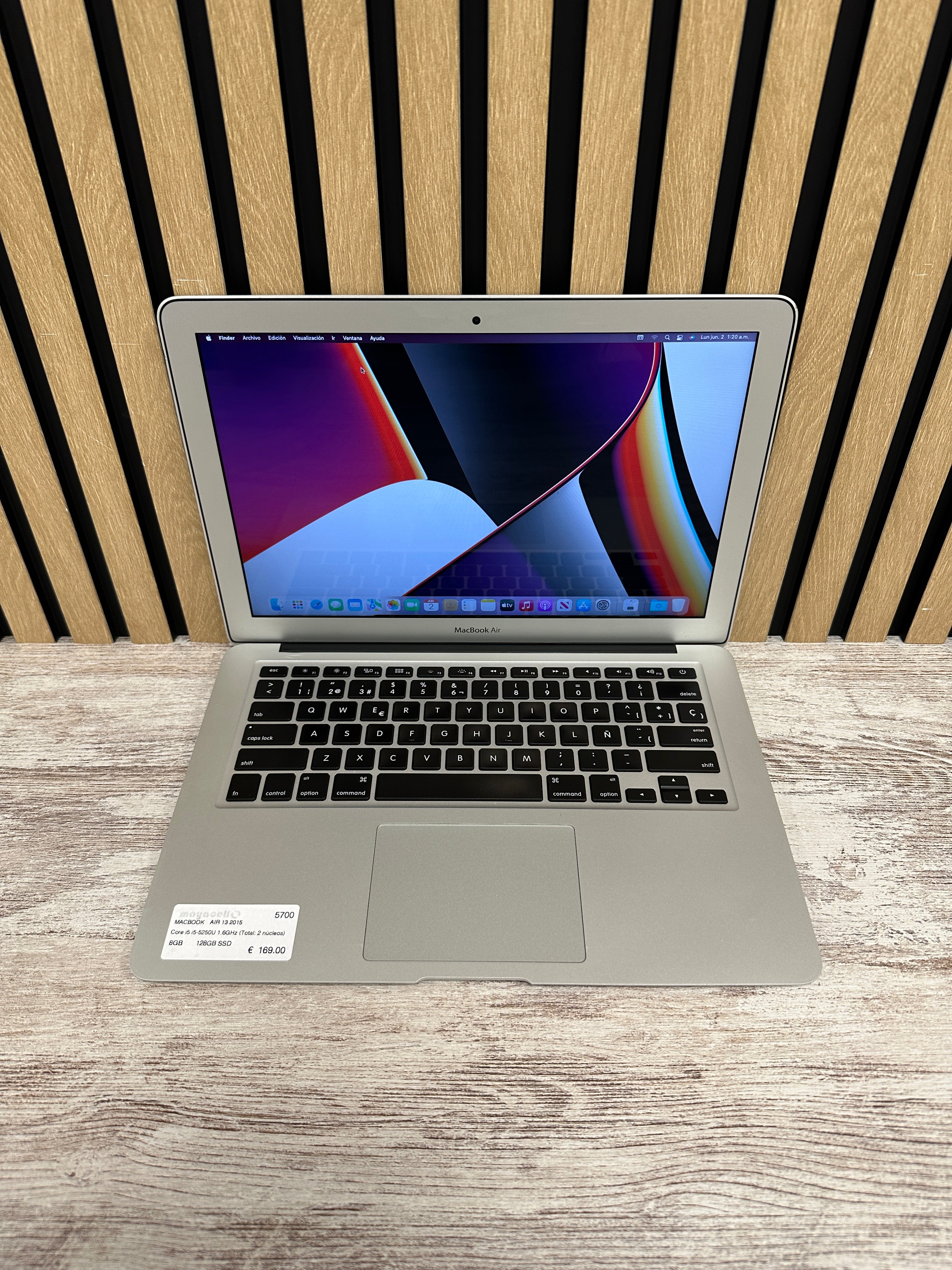 MacBook Air 13" 2015 i5 8gb 128gb SSD