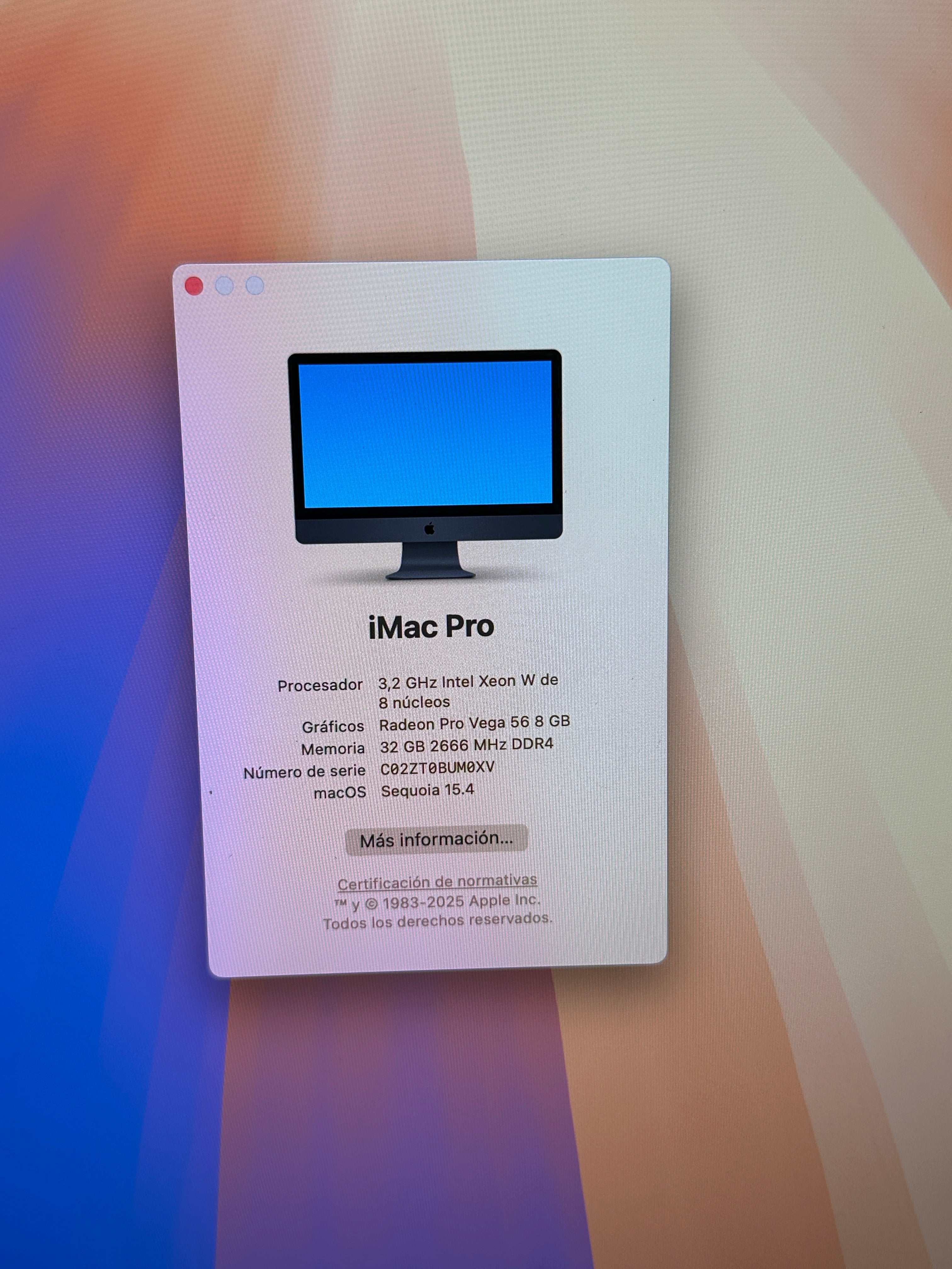 iMac Pro 27" 2017 XEON W 32gb 2tb SSD