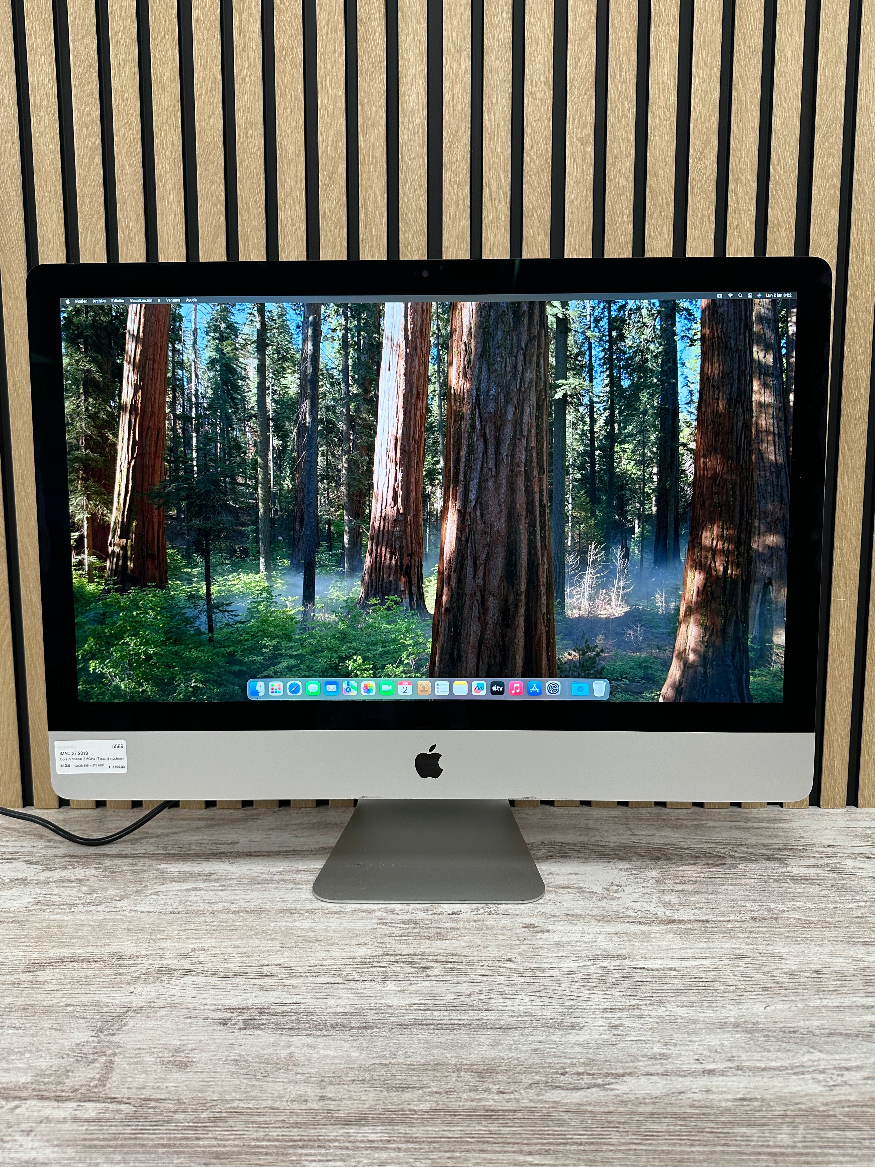 iMac 27" 2019 i9 64gb 128gb SSD+ 2tb HDD