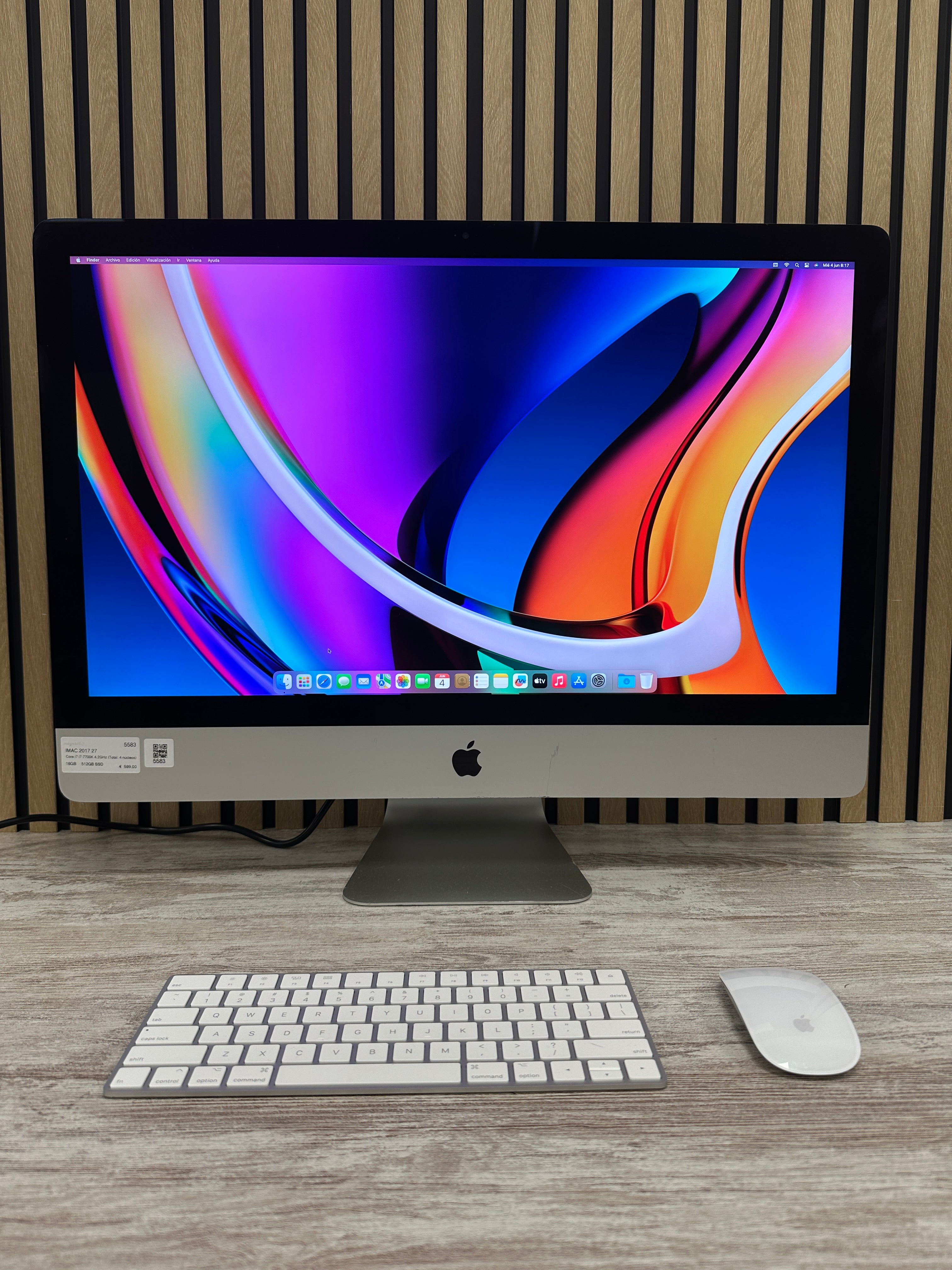 Imac 27" 2017 i7 16gb 512gb SSD