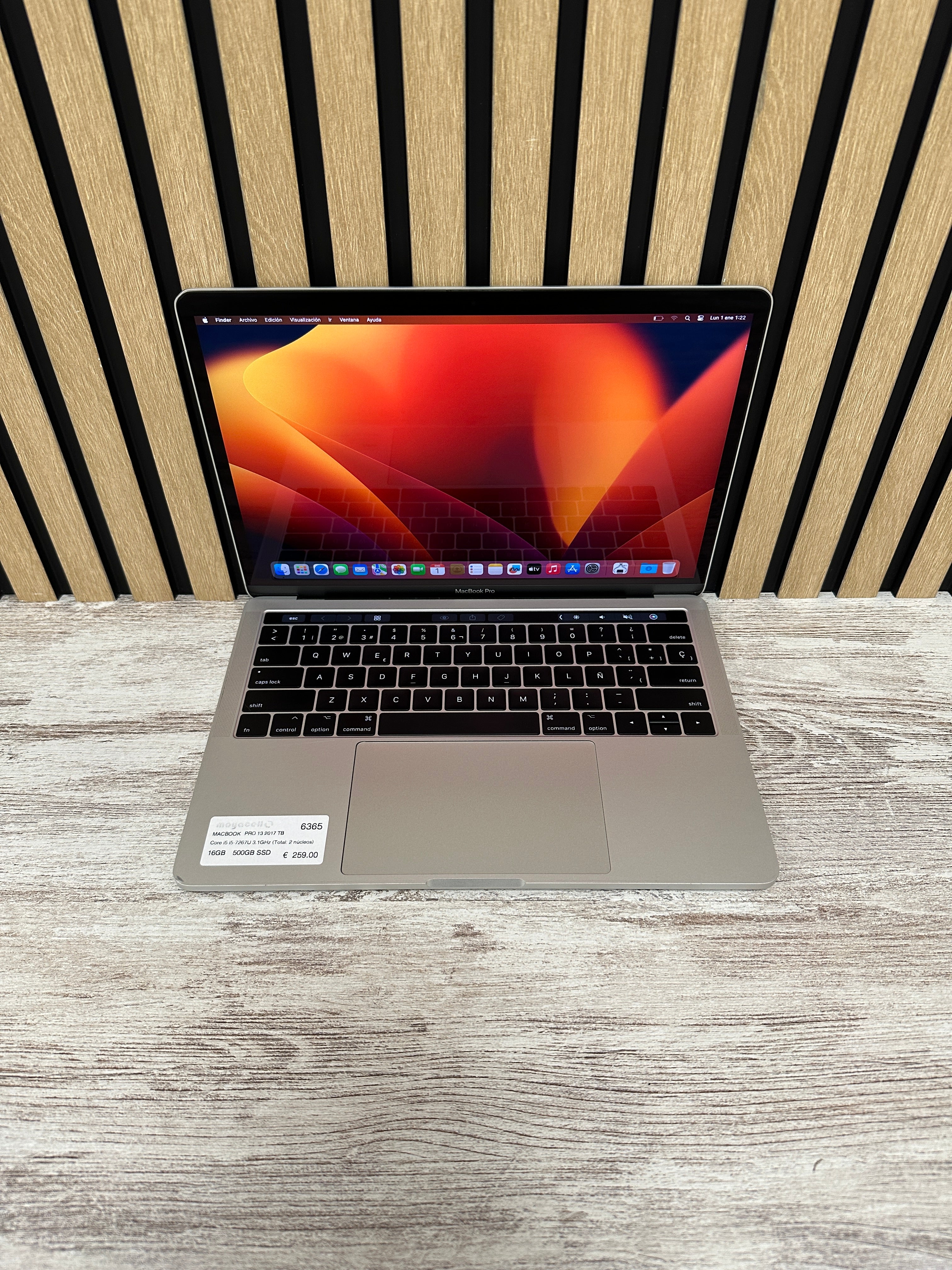 MacBook Pro 13" 2017 TB i5 16gb 500gb SSD