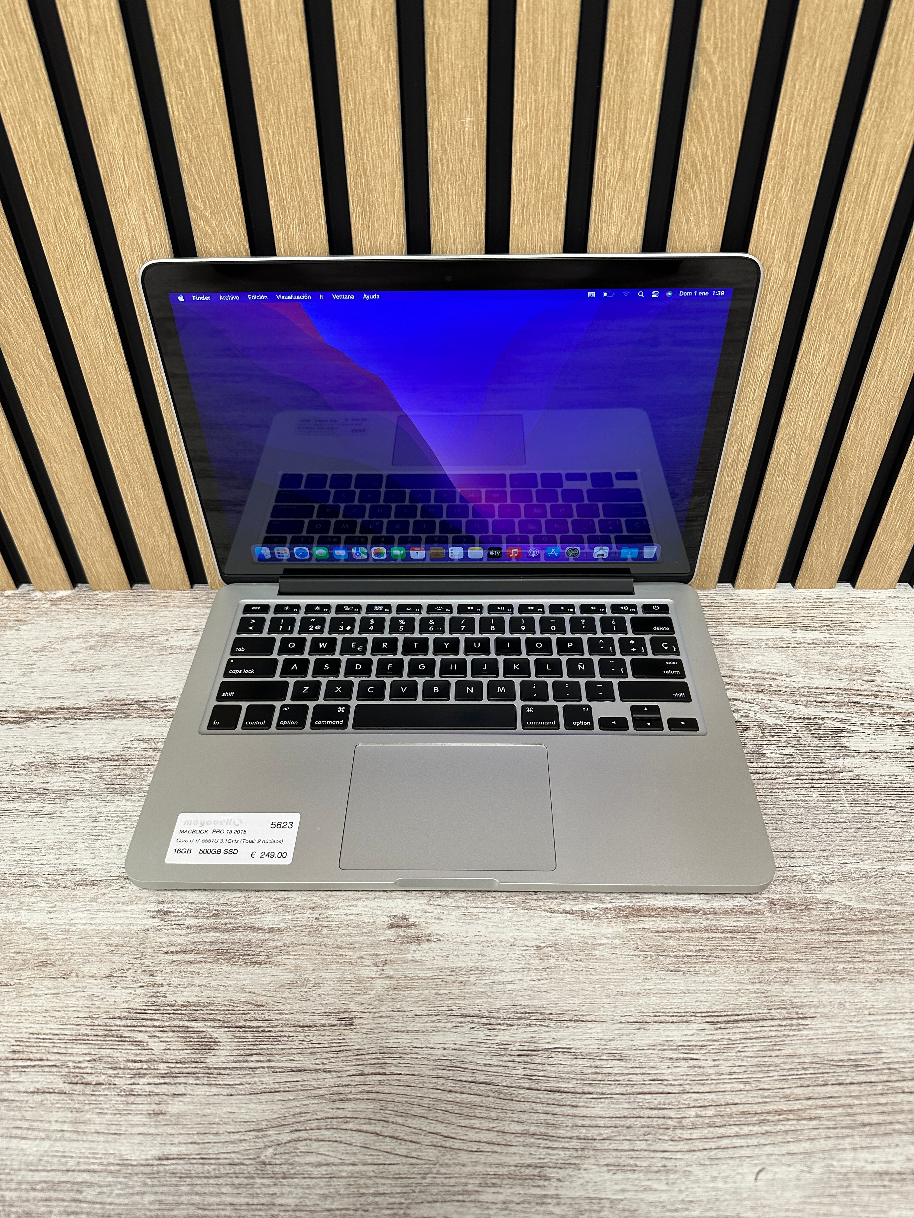 MacBook Pro 13" 2015 i7 16gb 500gb SSD